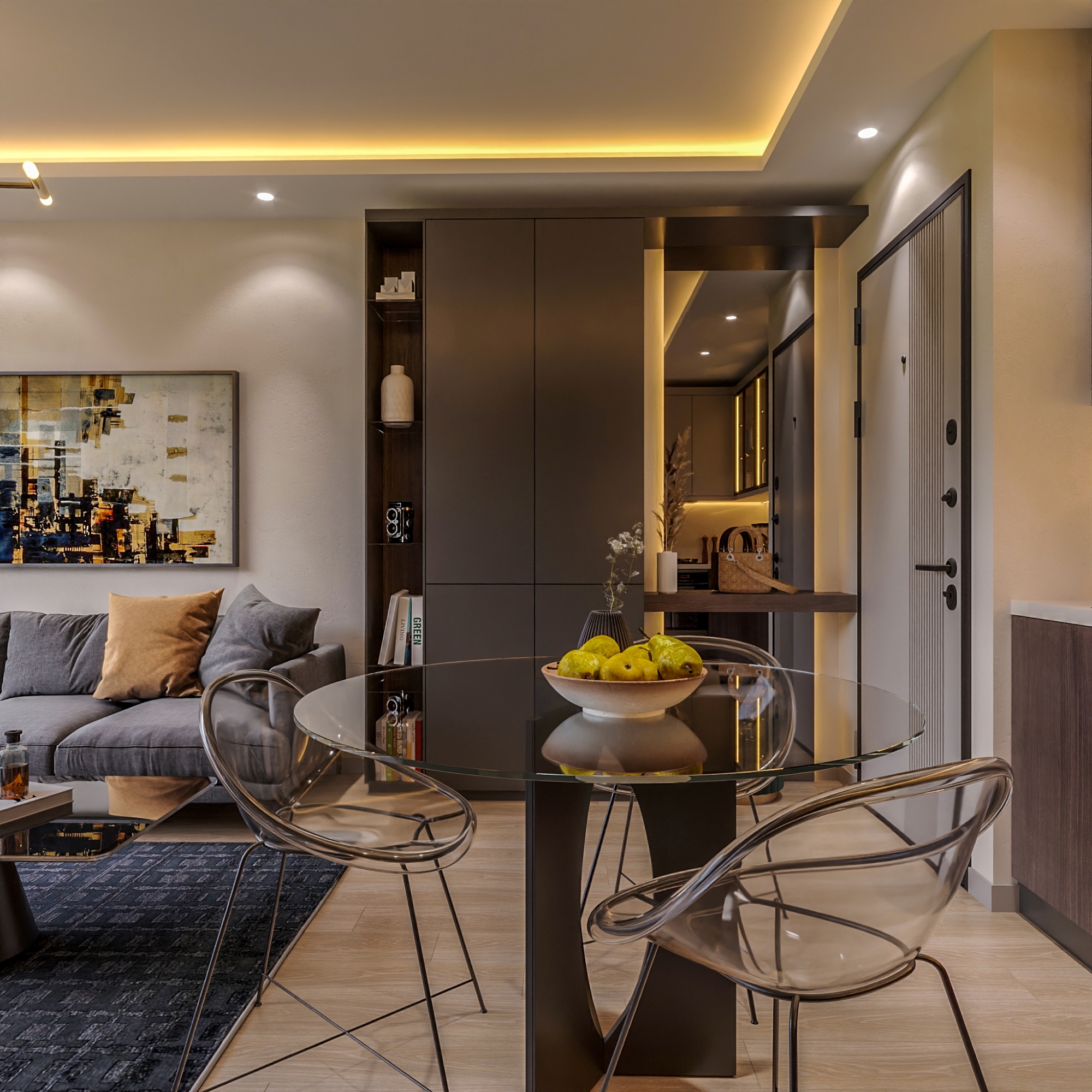 Luxuriöse 2+1 Wohnung mit Meerblick und Burgblick, Mersin