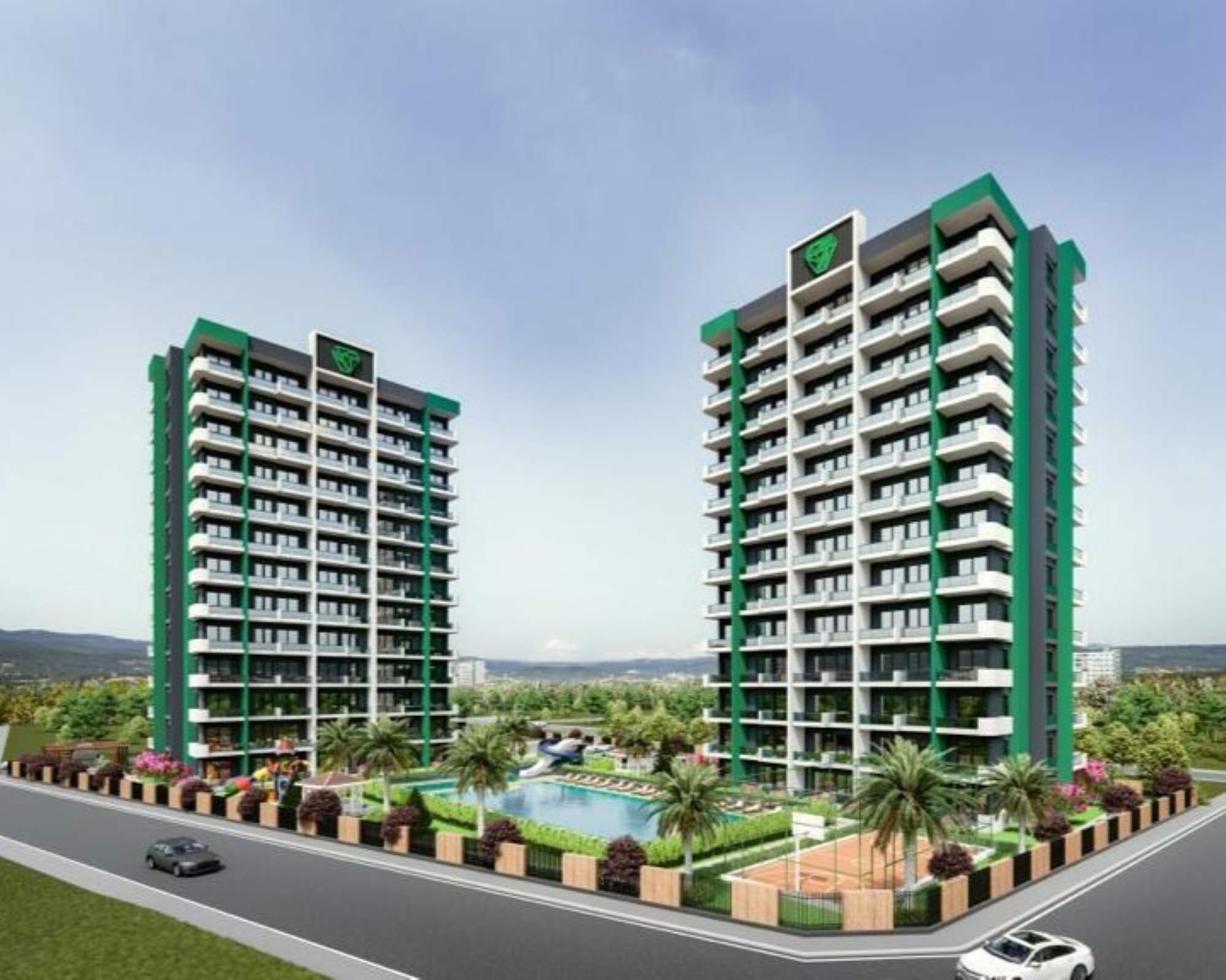 Luxurious 1+1 Apartment with Stunning Views, Mersin-Mezitli