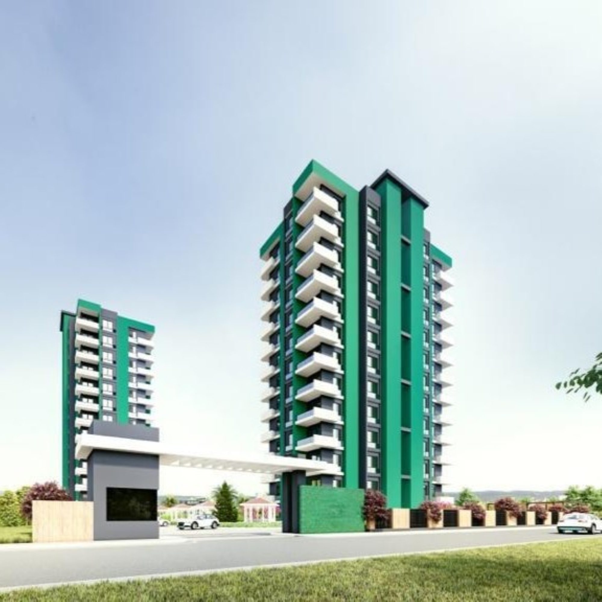 Luxurious 1+1 Apartment with Stunning Views, Mersin-Mezitli