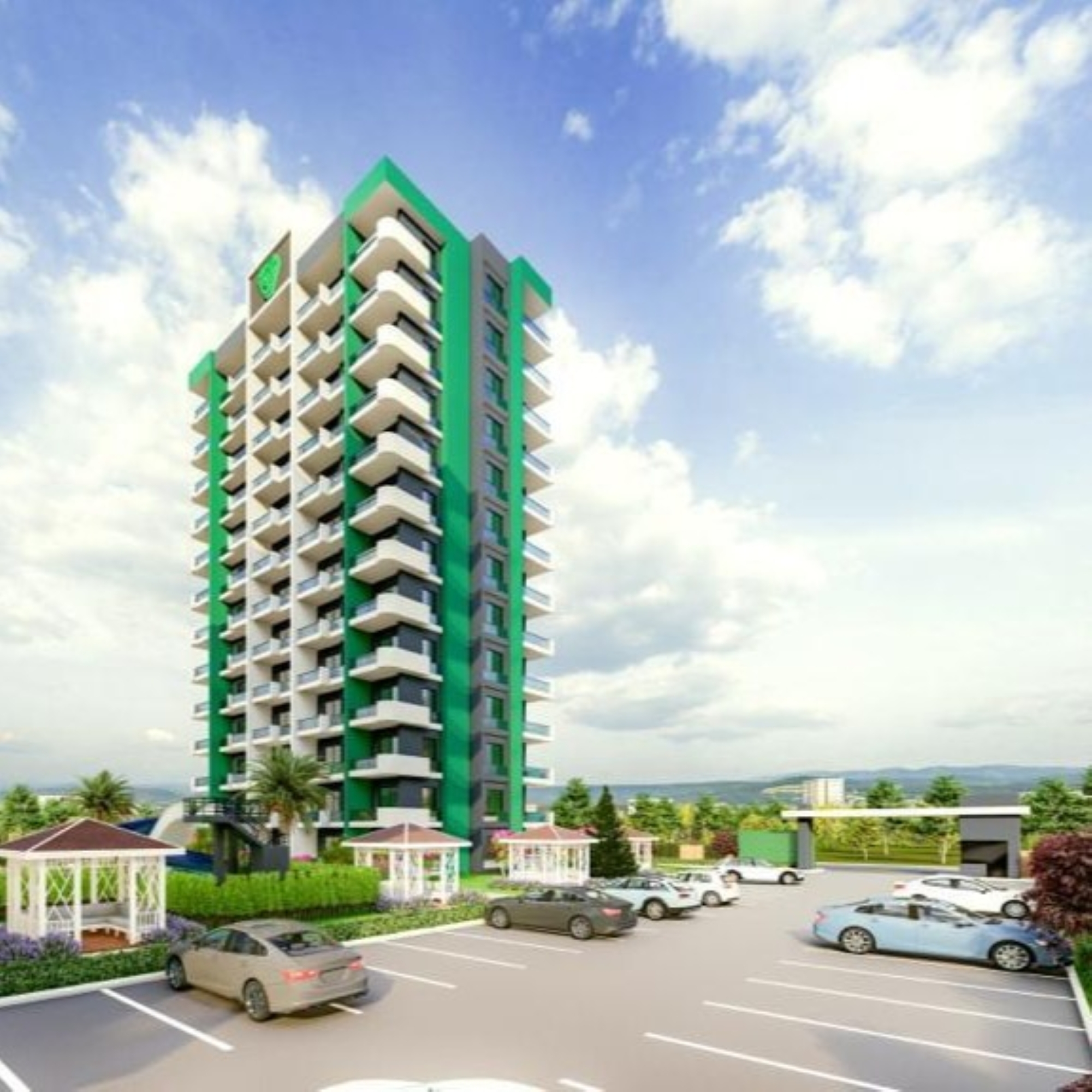 Luxurious 1+1 Apartment with Stunning Views, Mersin-Mezitli