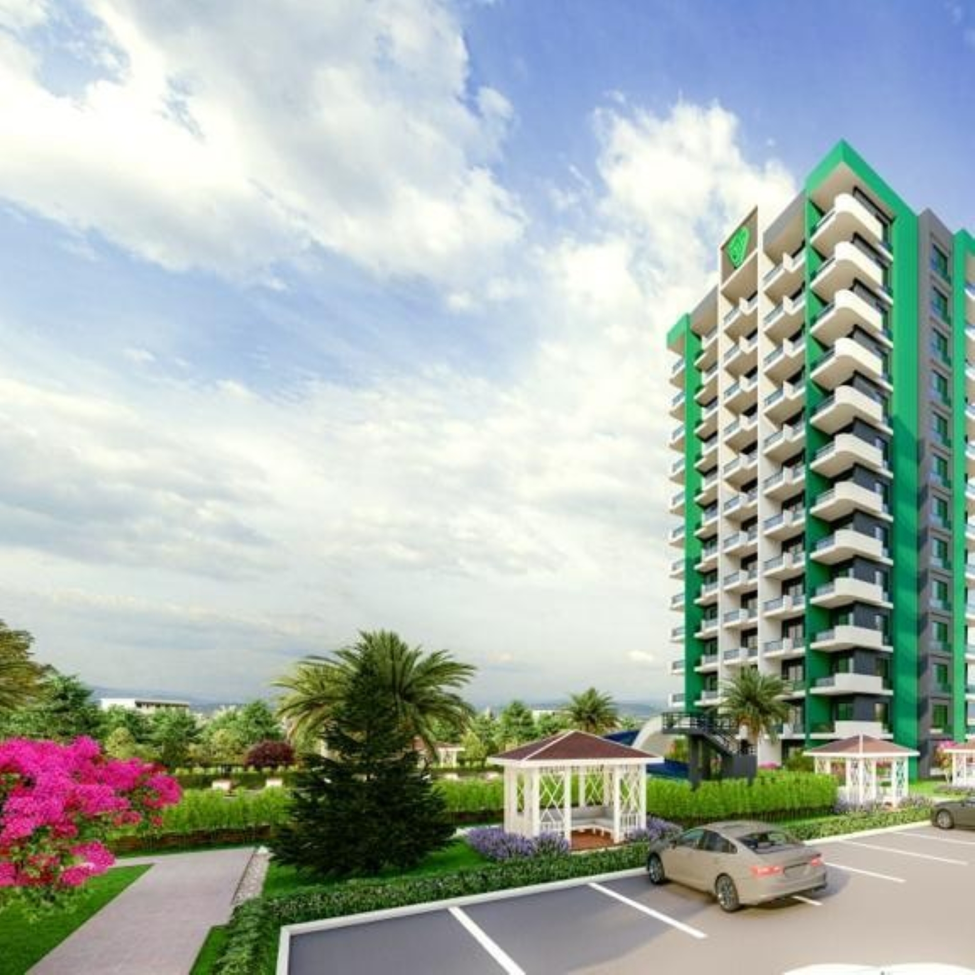 Luxurious 1+1 Apartment with Stunning Views, Mersin-Mezitli