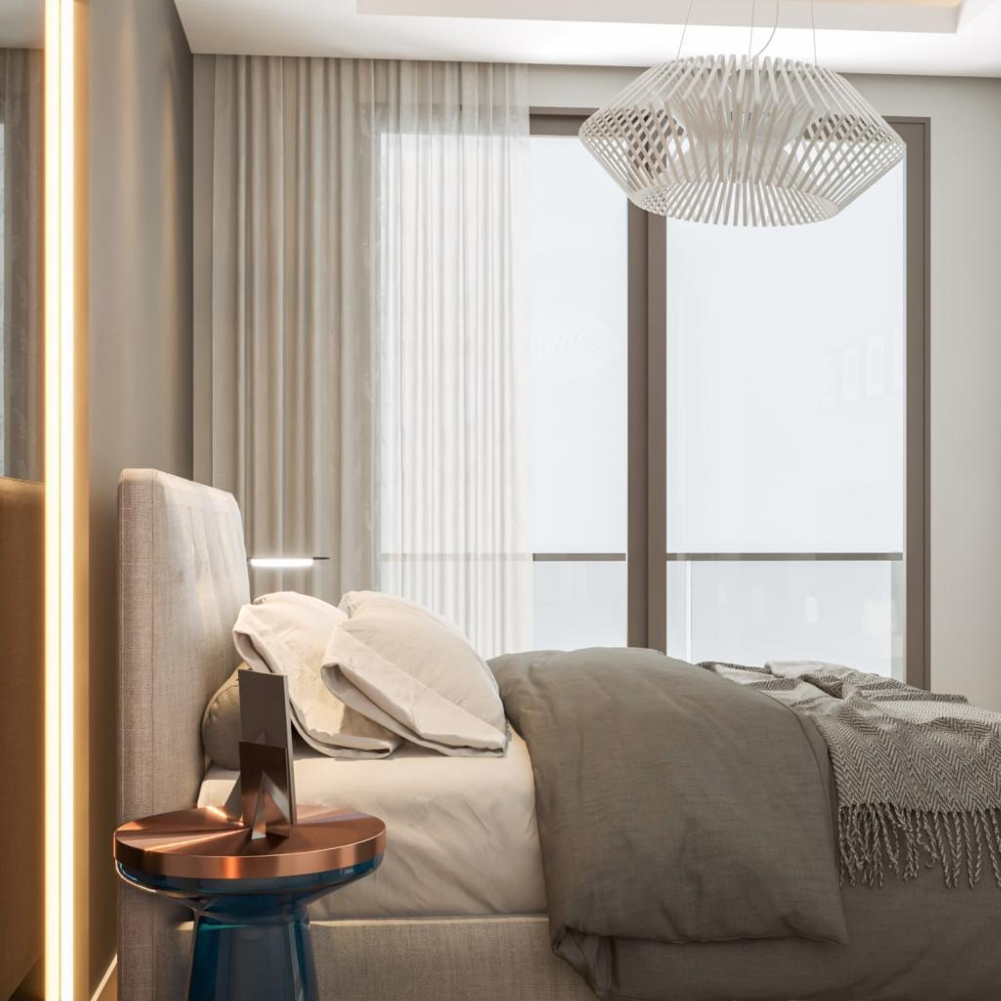 Luxurious 1+1 Apartment with Stunning Views, Mersin-Mezitli