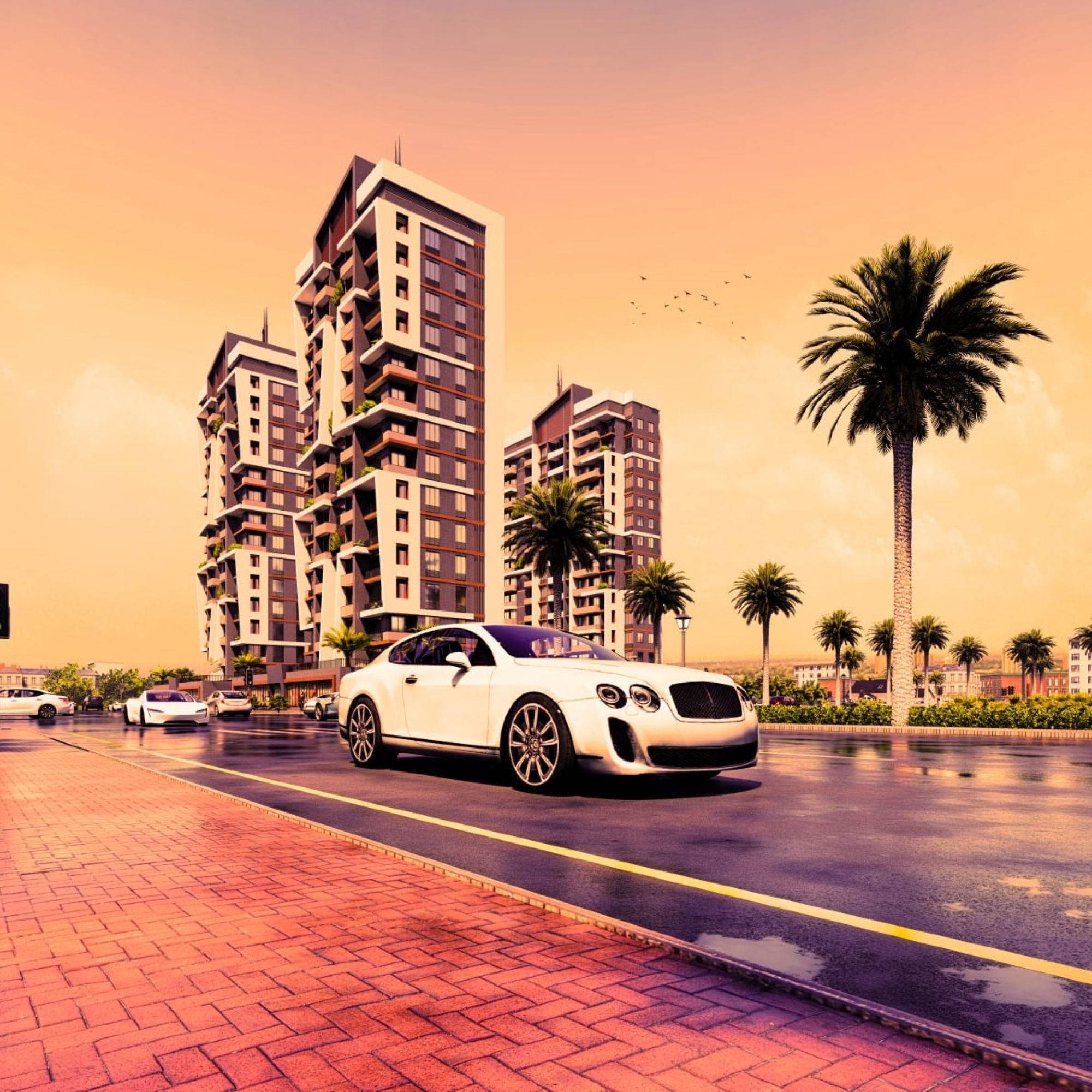 Luxuriöse 2+1 Wohnung mit Meerblick und Burgblick in Mersin - Tece