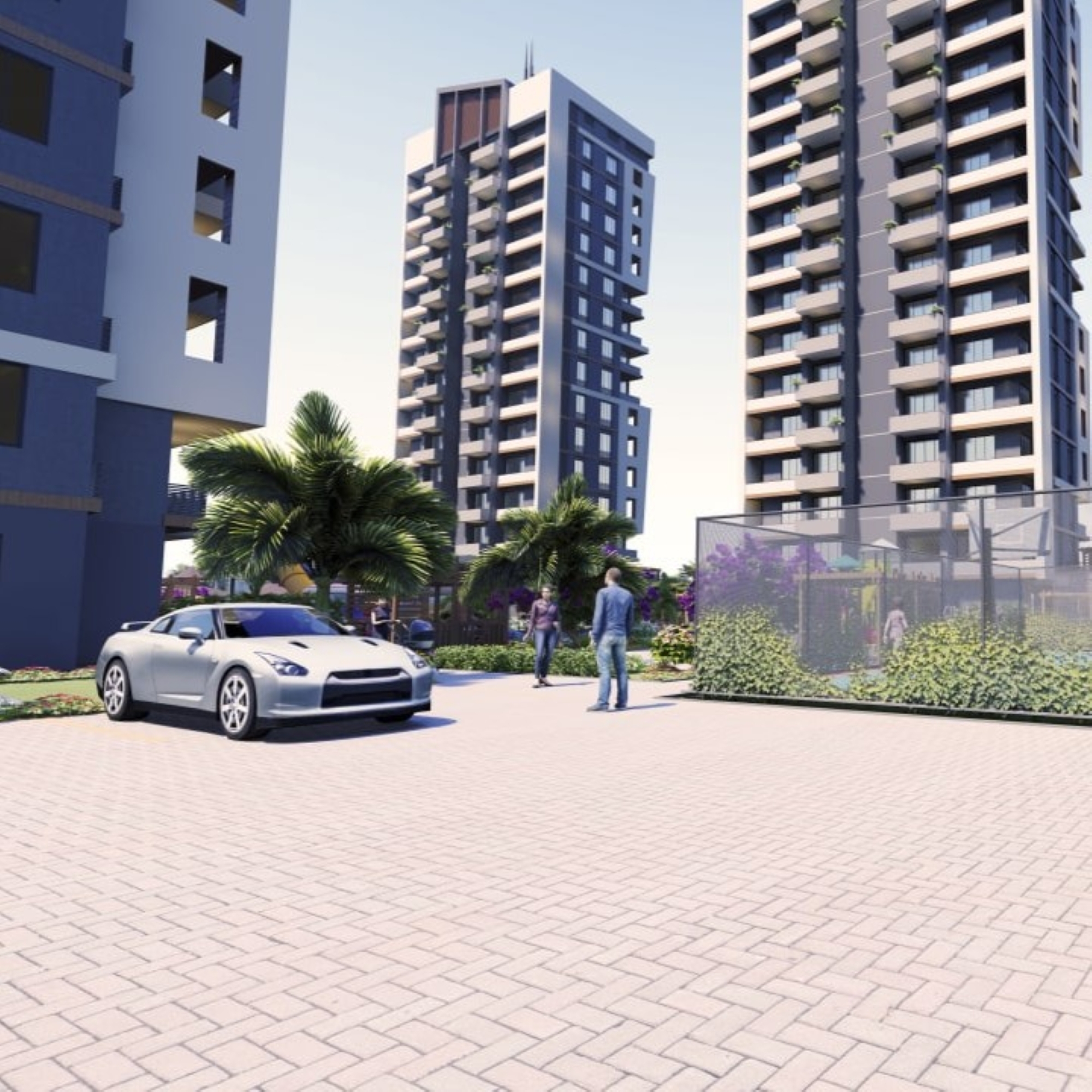 Luxuriöse 2+1 Wohnung mit Meerblick und Burgblick in Mersin - Tece