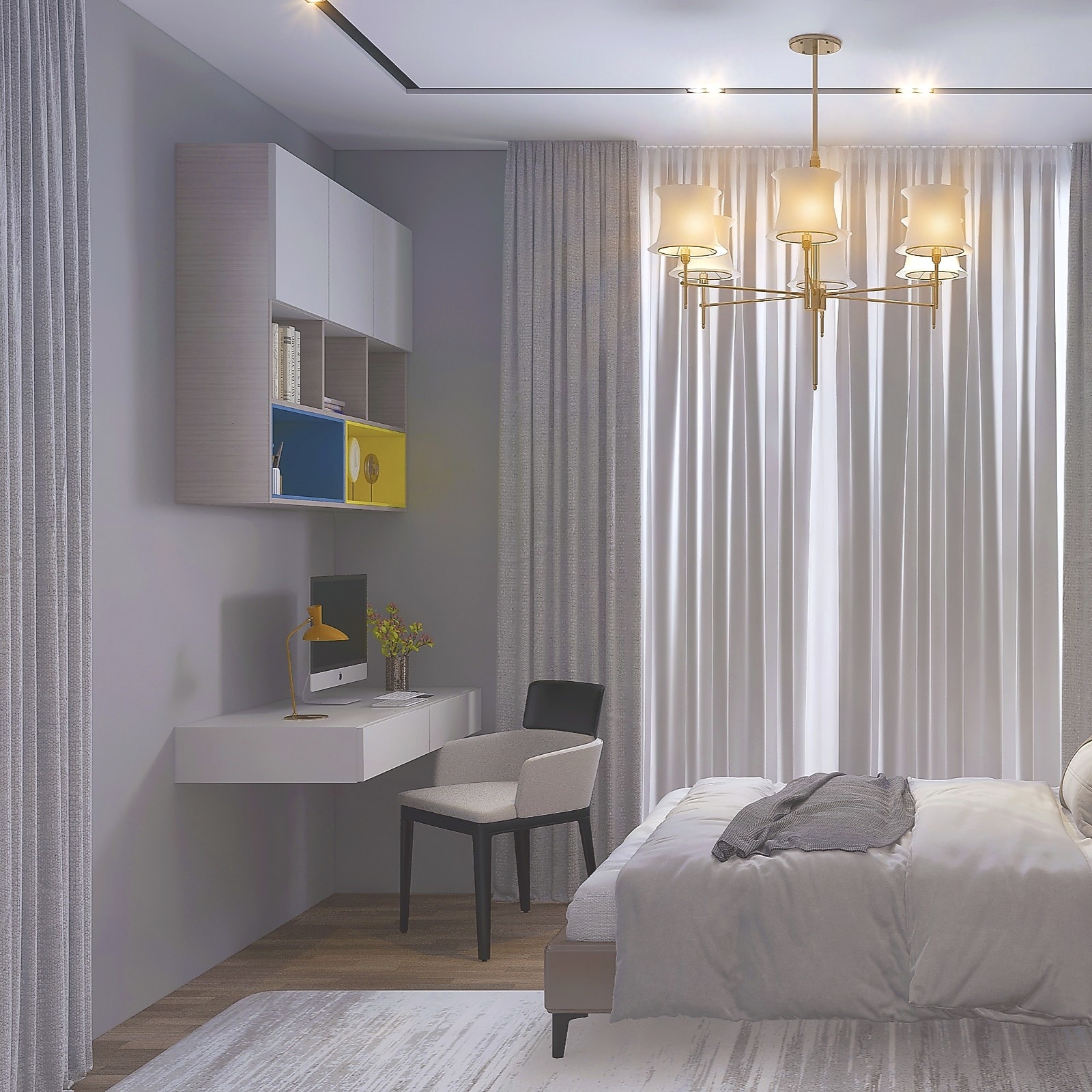 Luxuriöse 2+1 Wohnung mit Meerblick und Burgblick in Mersin - Tece