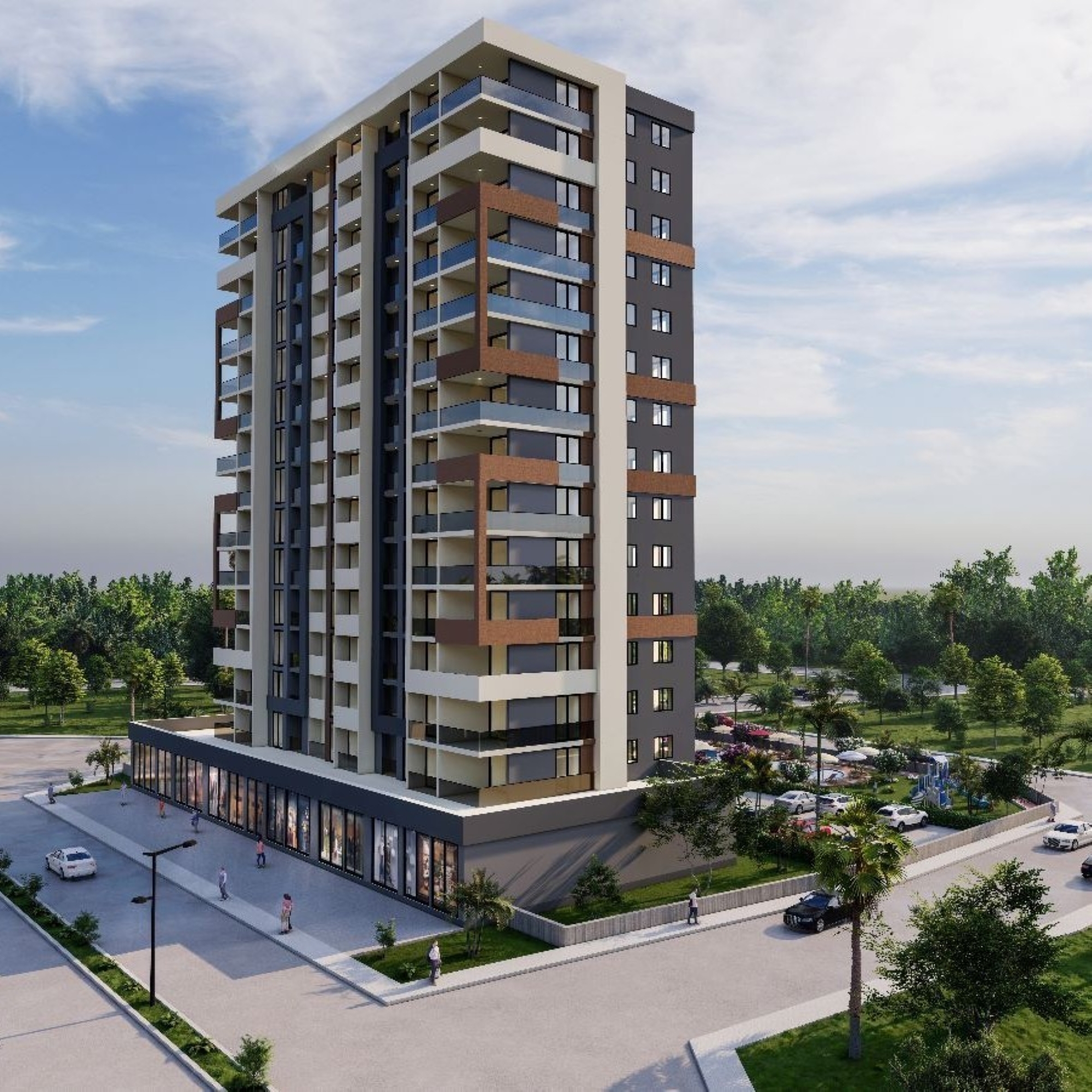Luxury 2+1 Apartment with Sea, Castle and Mountain Views in Mersin-Tece