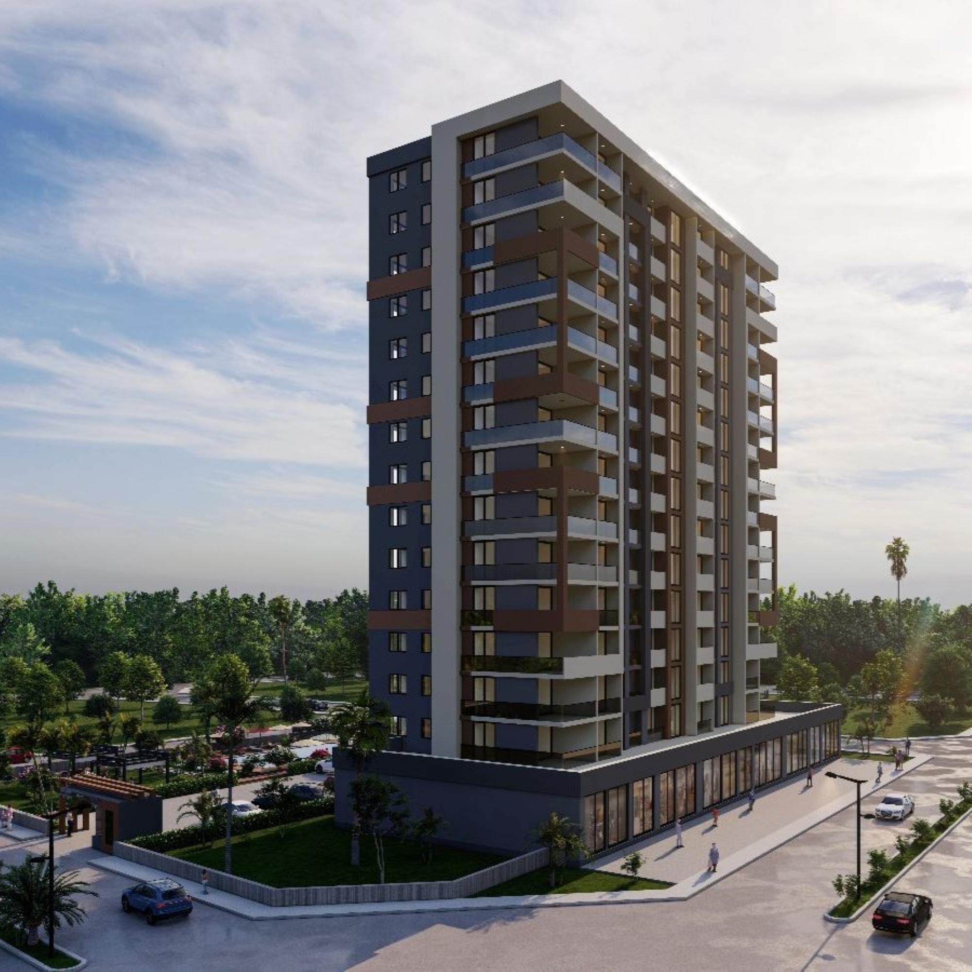 Luxury 2+1 Apartment with Sea, Castle and Mountain Views in Mersin-Tece