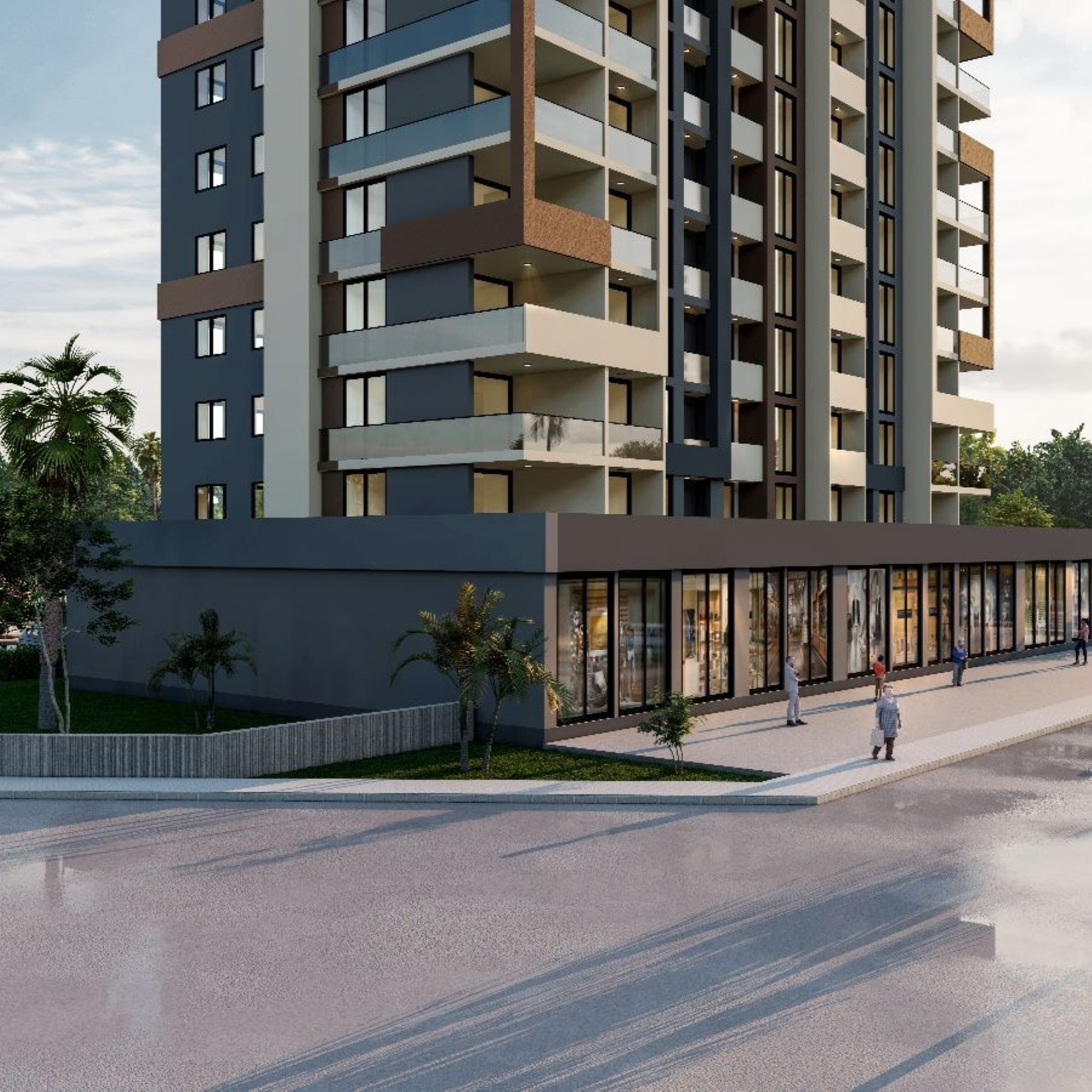 Luxury 2+1 Apartment with Sea, Castle and Mountain Views in Mersin-Tece