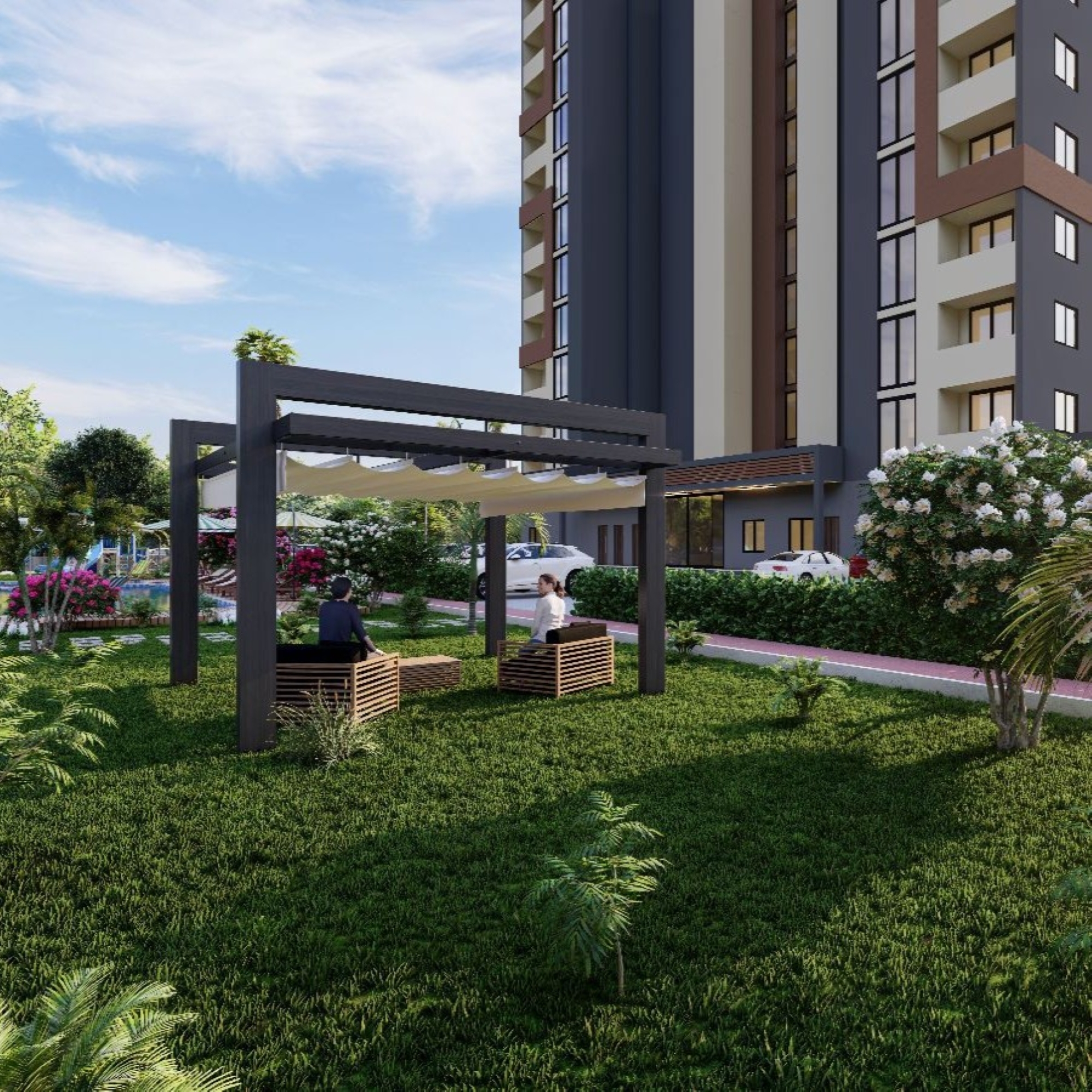 Luxury 2+1 Apartment with Sea, Castle and Mountain Views in Mersin-Tece