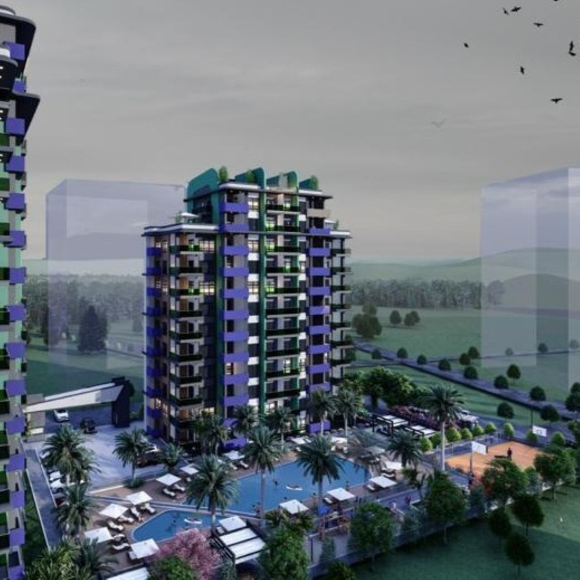 Luxurious 2+1 Apartment with Sea and Mountain Views, Mersin Mezitli
