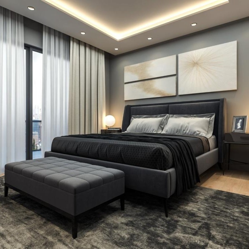 Luxuriöses 2+1 Apartment mit Meerblick und Bergblick, Mersin Mezitli