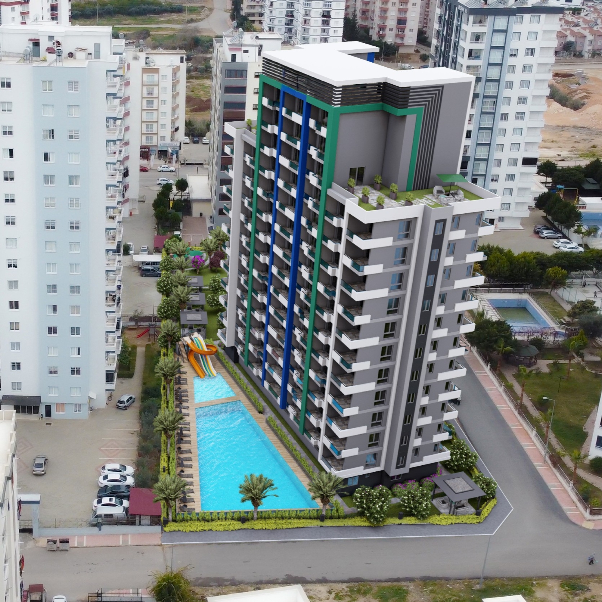 Stylish new residential complex in popular district of Mersin