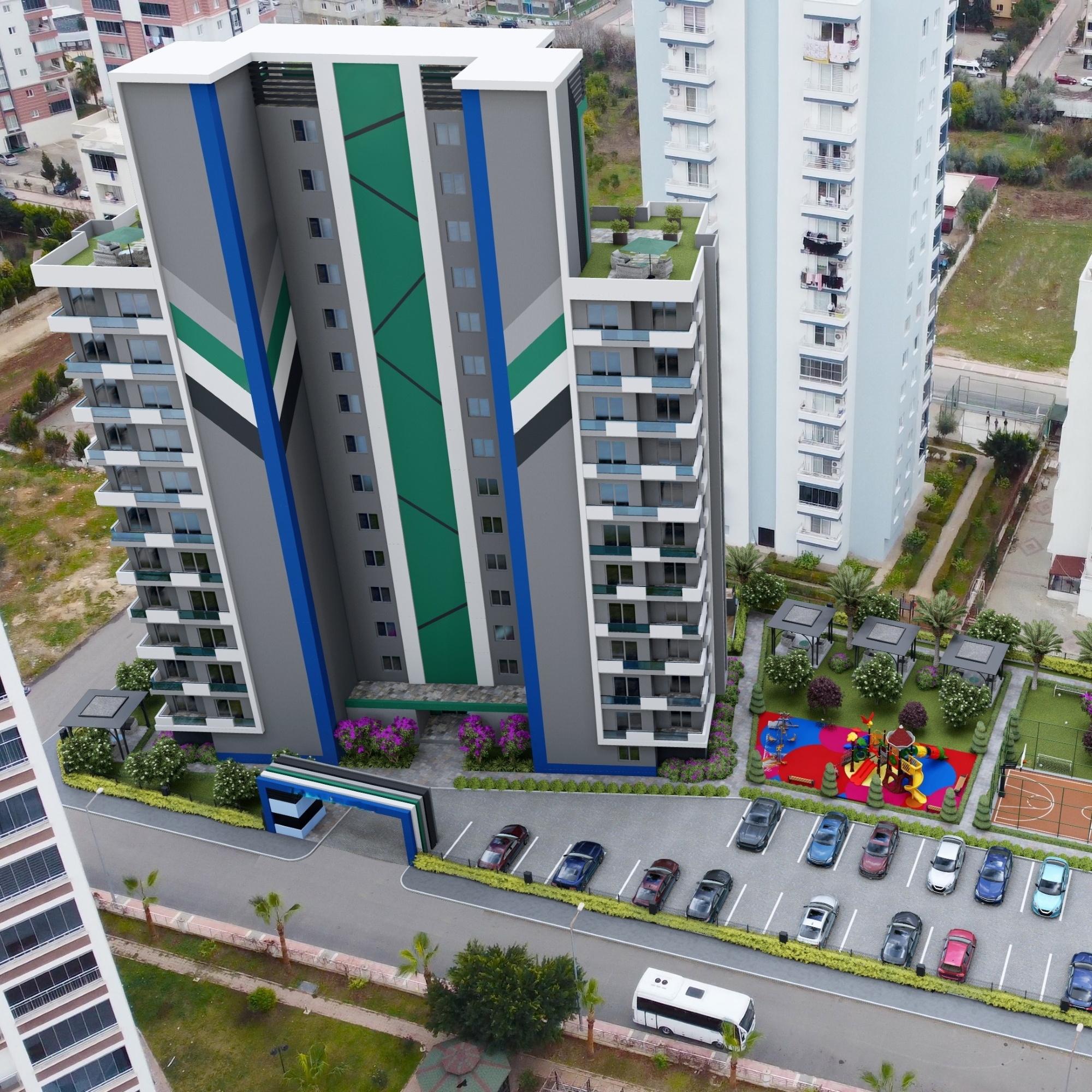Stylish new residential complex in popular district of Mersin