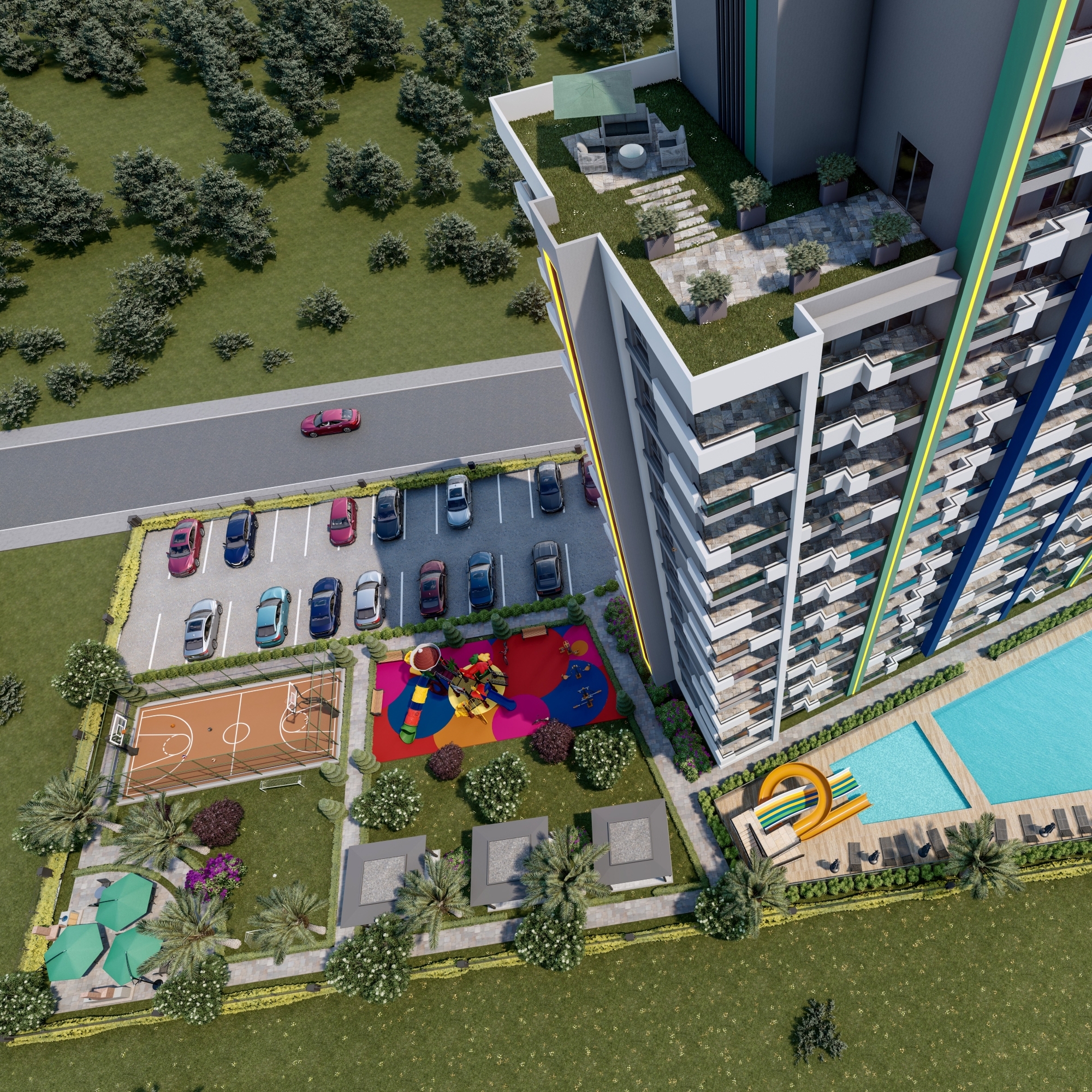 Stylish new residential complex in popular district of Mersin