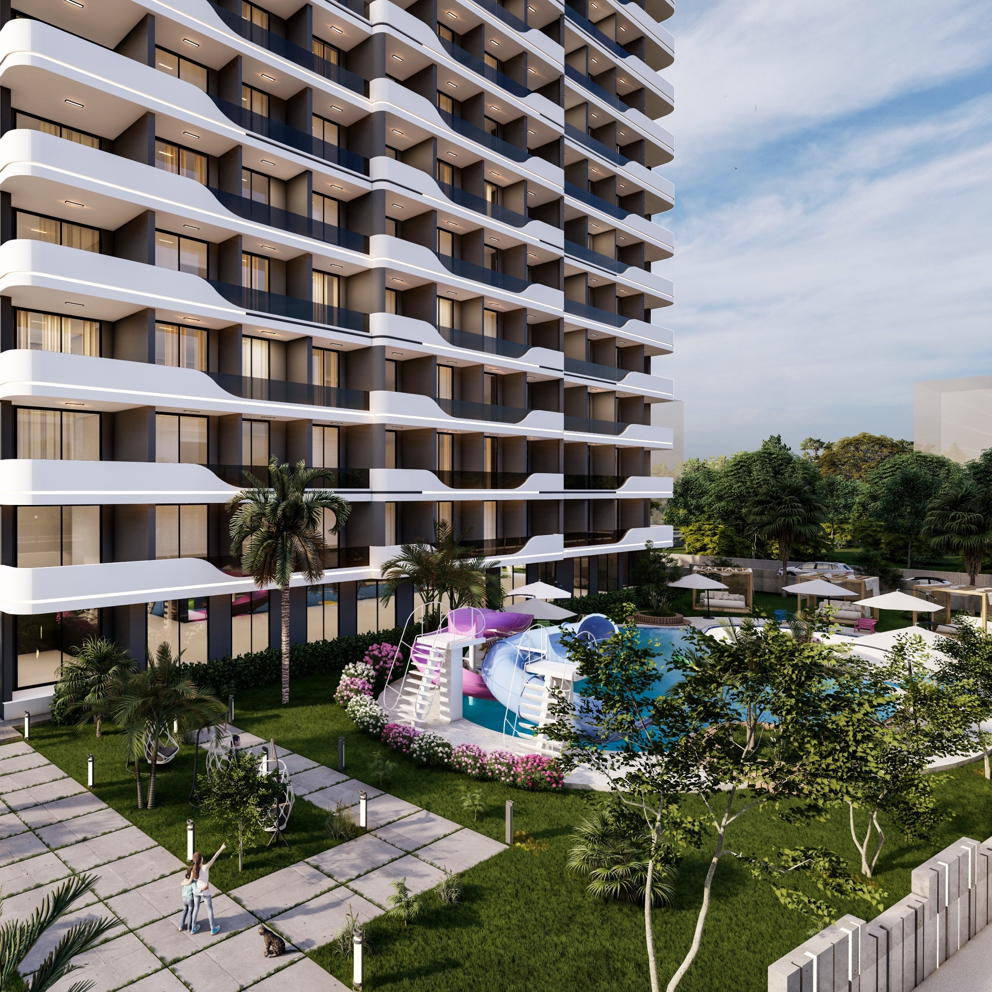 Luxury 1+1 Apartment with Sea and Mountain Views in Mersin