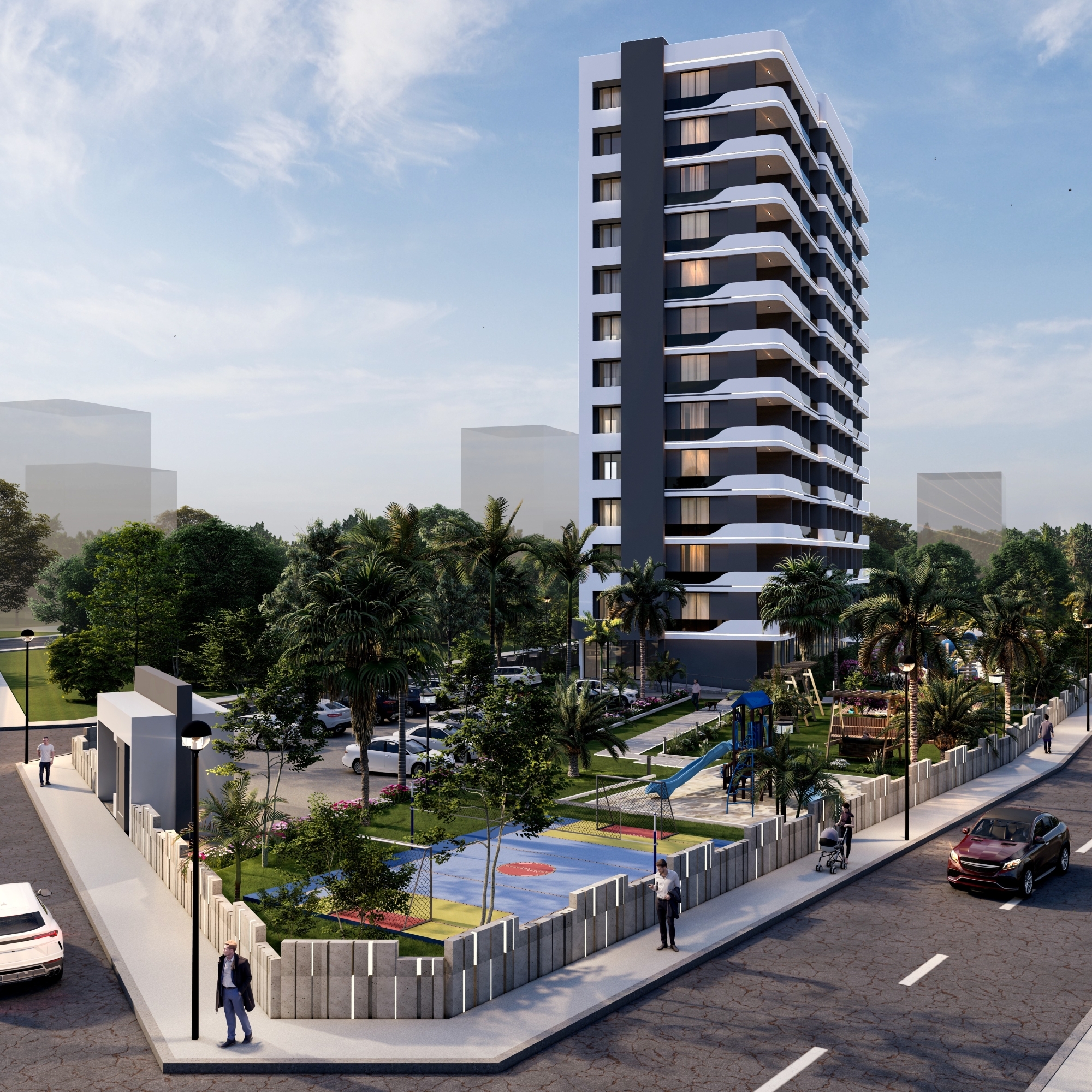 Luxury 1+1 Apartment with Sea and Mountain Views in Mersin