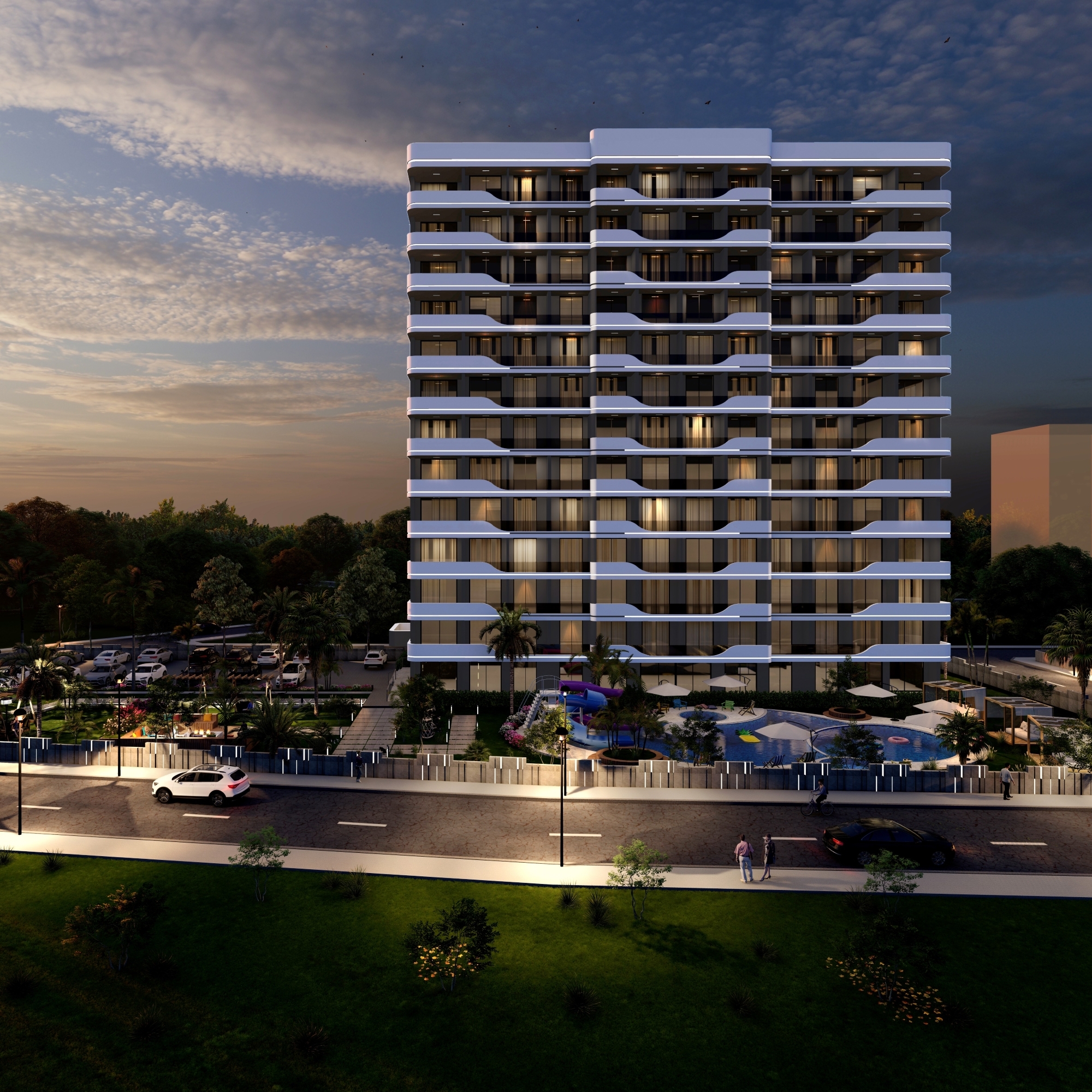 Luxury 1+1 Apartment with Sea and Mountain Views in Mersin