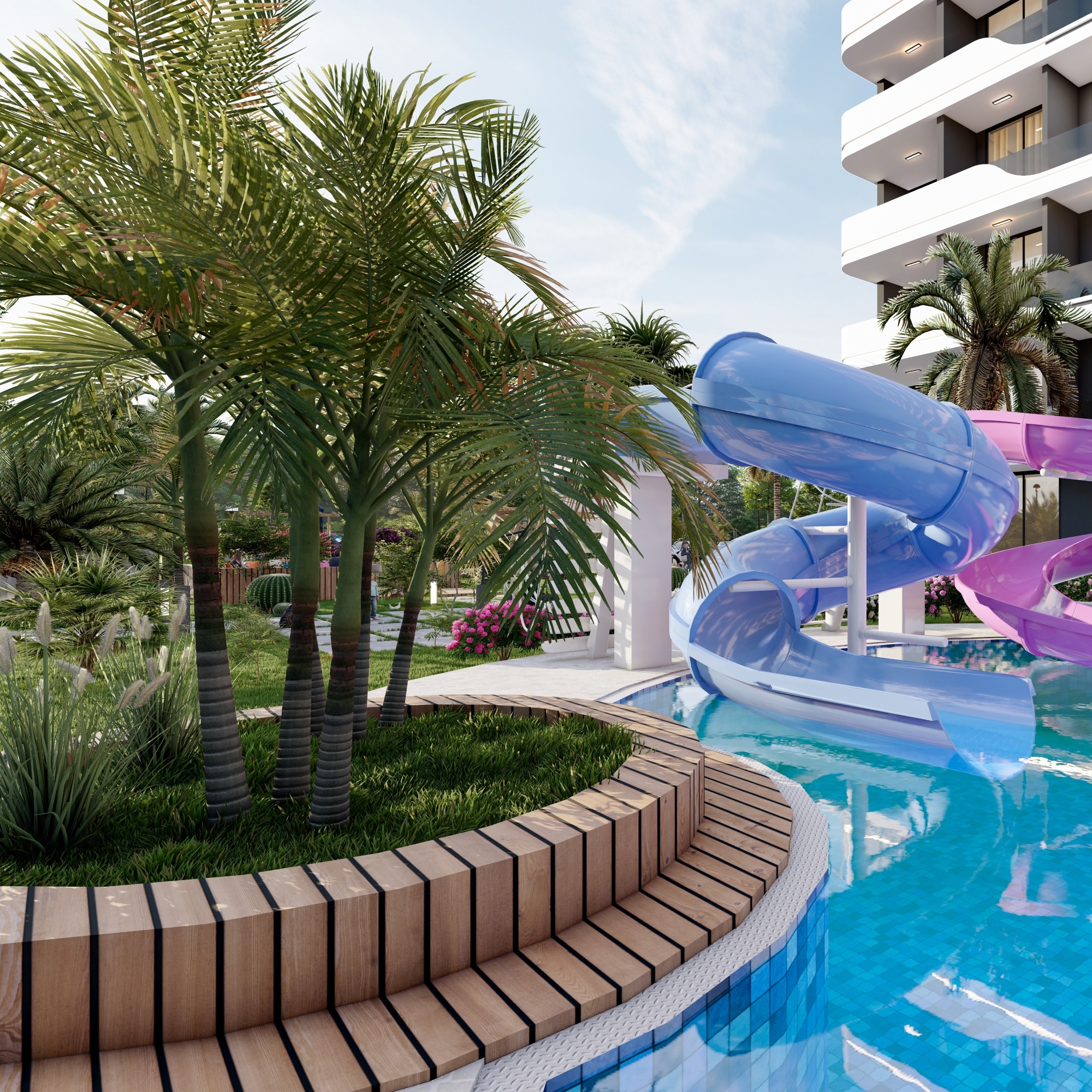 Luxury 1+1 Apartment with Sea and Mountain Views in Mersin