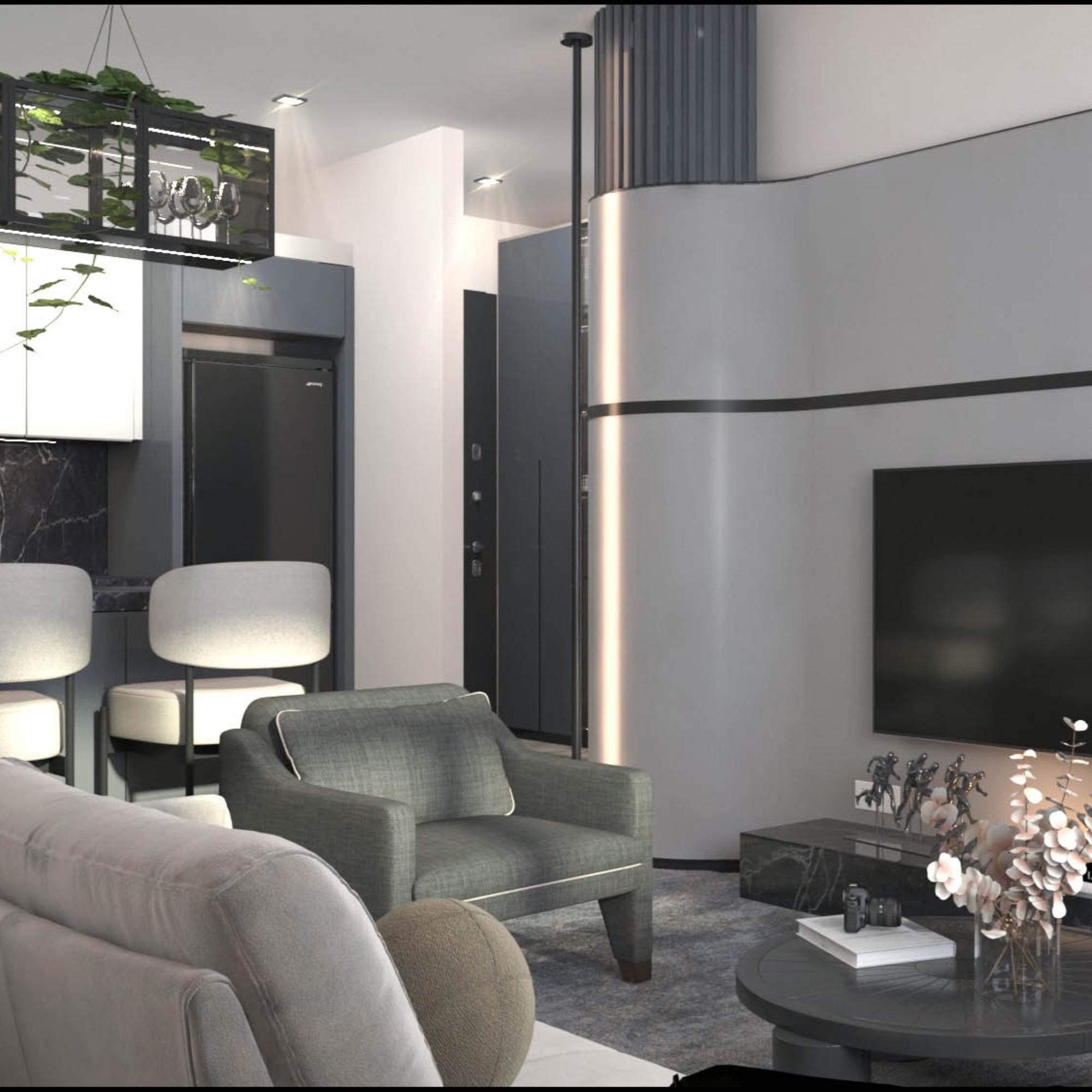 Luxury 1+1 Apartment with Sea and Mountain Views in Mersin