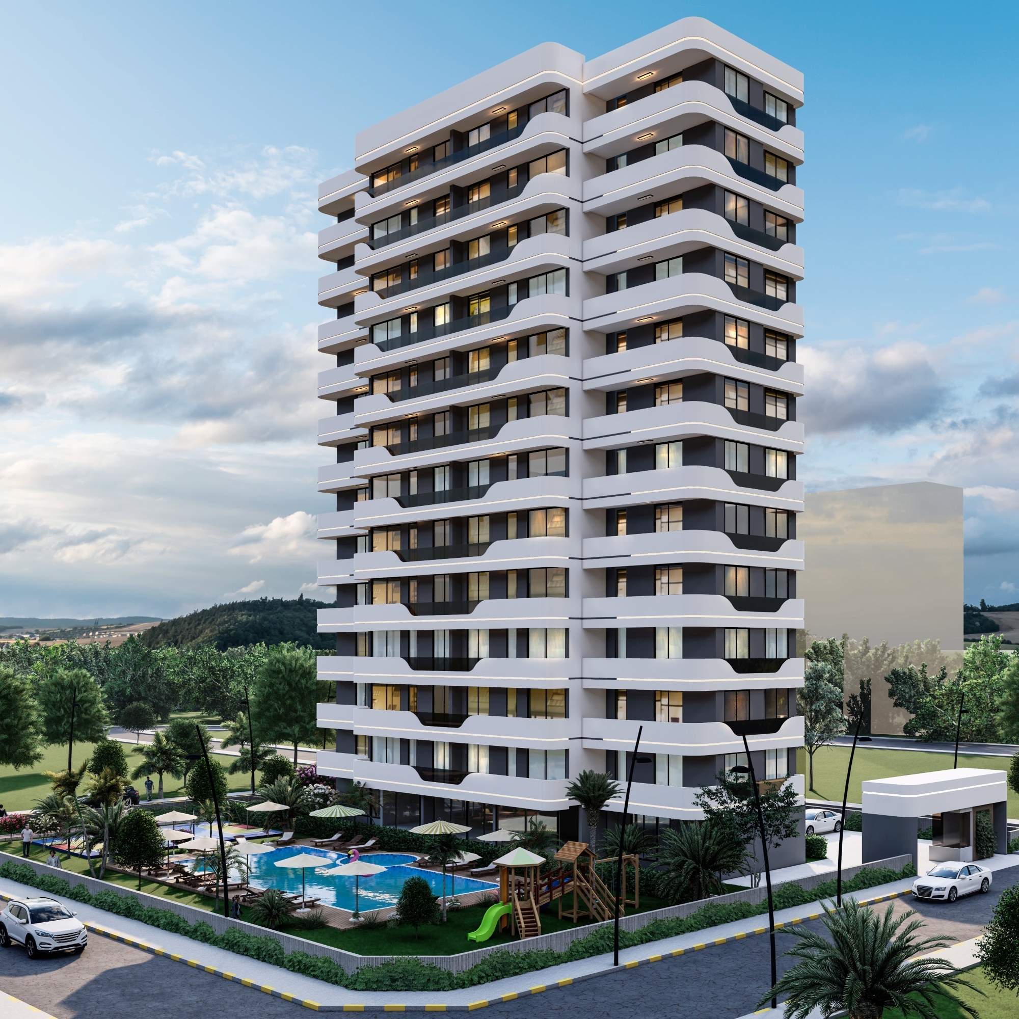 Luxurious 1+1 Apartment with Sea and Mountain Views, MERSIN - KARGIPINARI