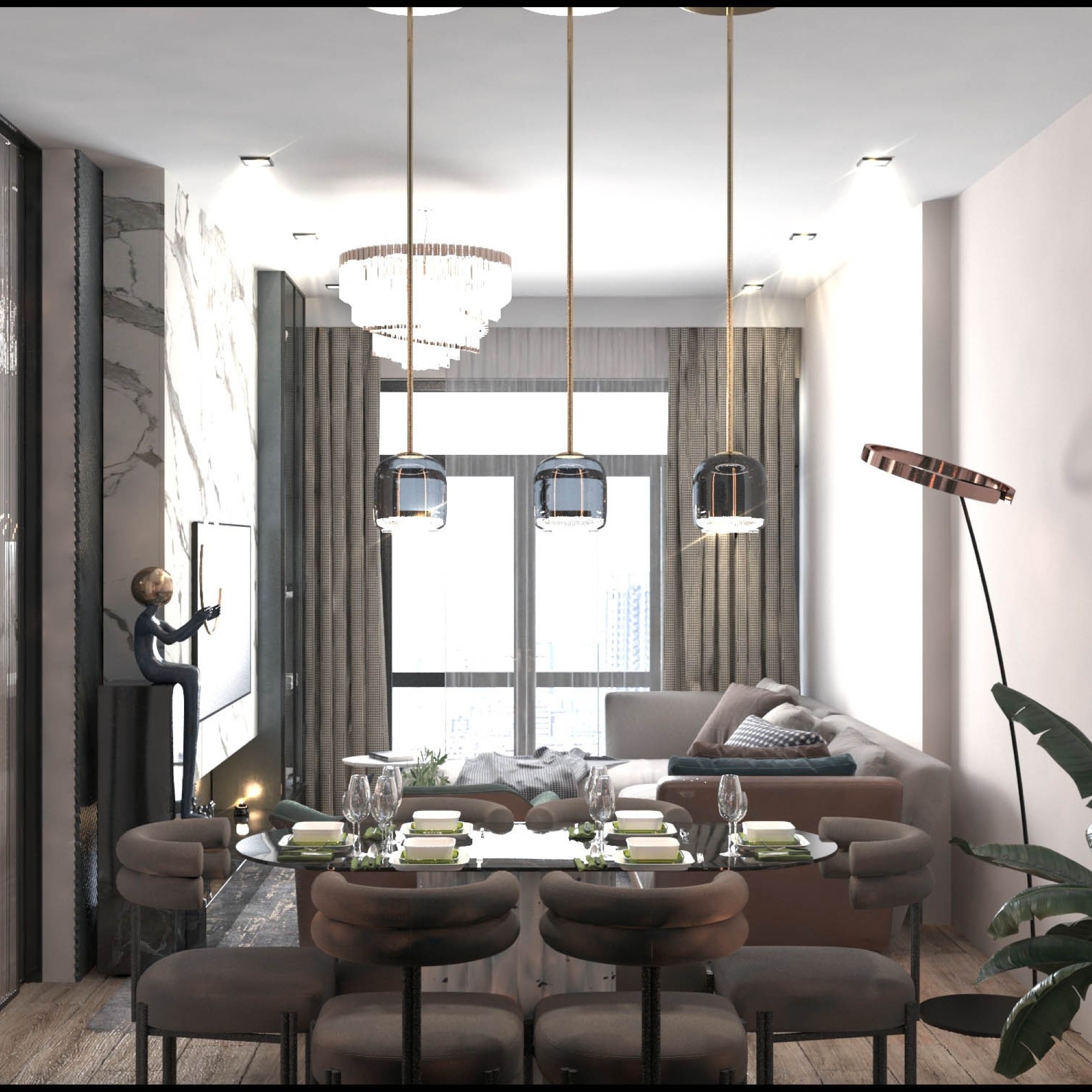 Luxurious 1+1 Apartment with Sea and Mountain Views, MERSIN - KARGIPINARI