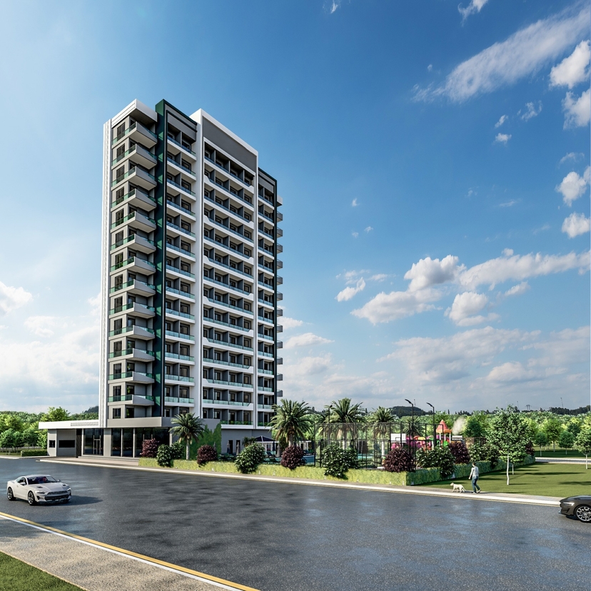 Luxury 1+1 Apartment with Sea and Mountain Views in Tece, Mersin