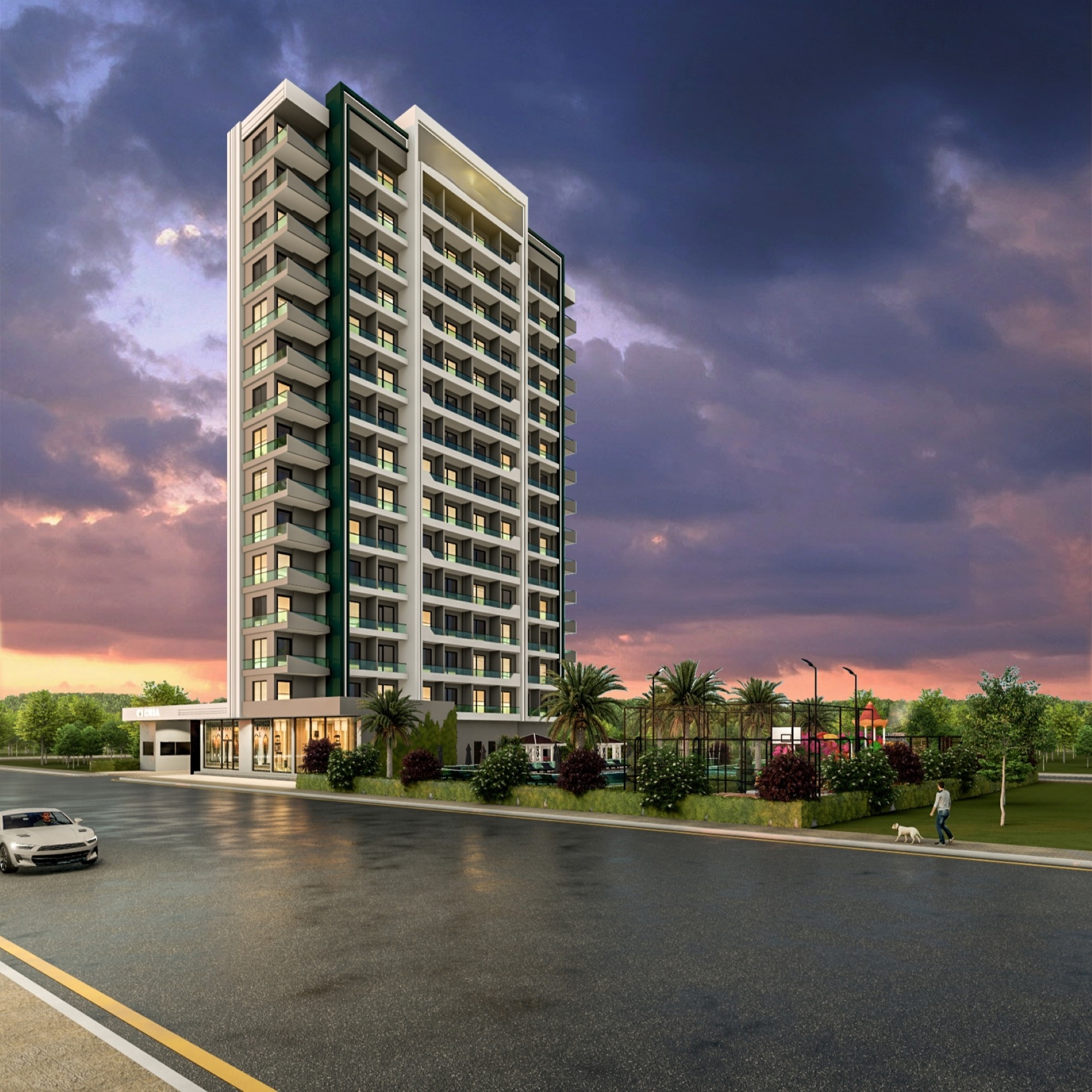 Luxury 1+1 Apartment with Sea and Mountain Views in Tece, Mersin