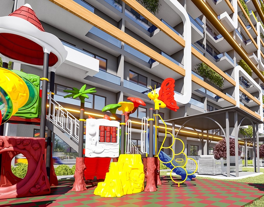 Exclusive residential project with attractive modern design in Mersin
