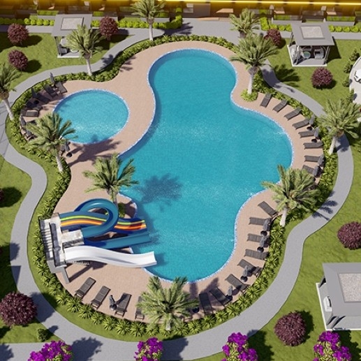 Luxuriöse 1+1 Wohnung mit Meerblick und Bergblick, MERSIN - Tomuk