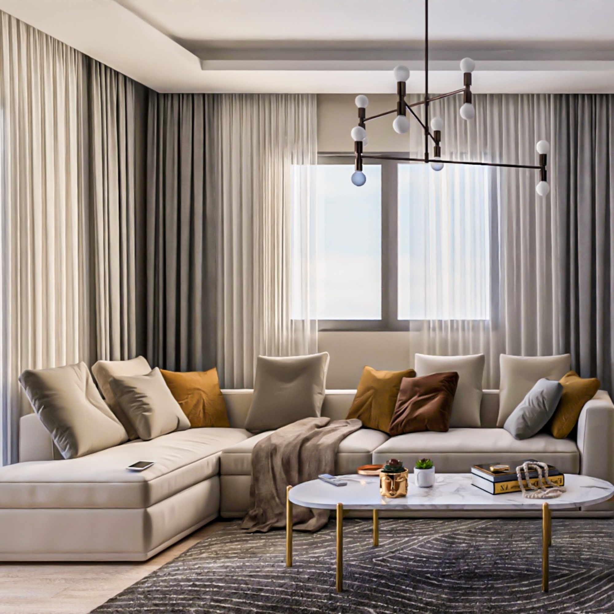 Luxuriöse 1+1 Wohnung mit Meerblick und Bergblick, MERSIN - Tomuk