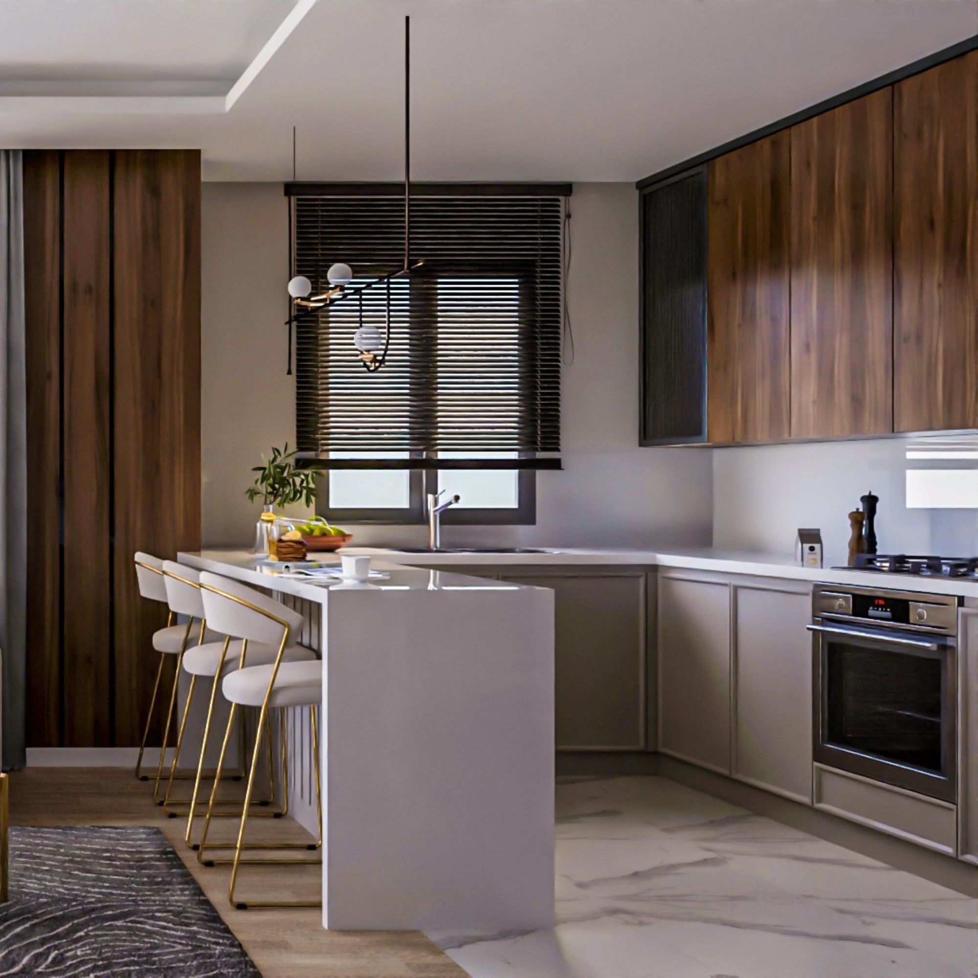 Luxuriöse 1+1 Wohnung mit Meerblick und Bergblick, MERSIN - Tomuk