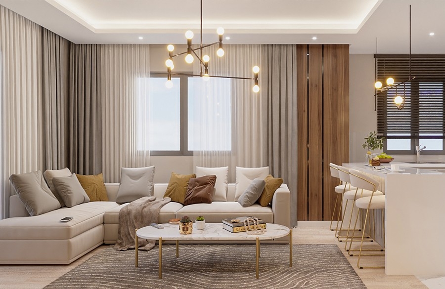 Luxury 1+1 Apartment with Sea and Mountain Views, Mersin-Tomuk