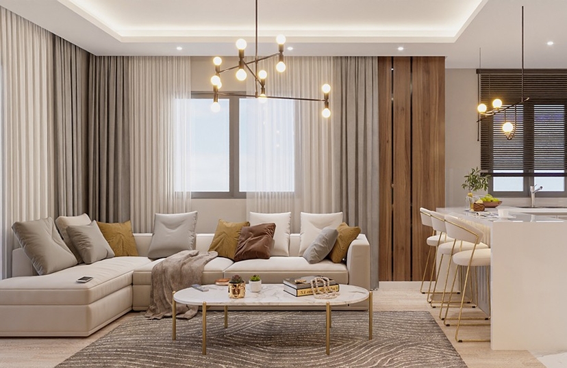 Luxury 1+1 Apartment with Sea and Mountain Views, Mersin-Tomuk