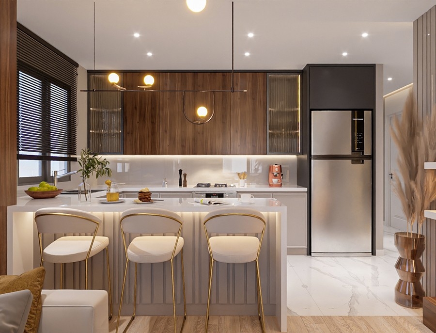 Luxury 1+1 Apartment with Sea and Mountain Views, Mersin-Tomuk