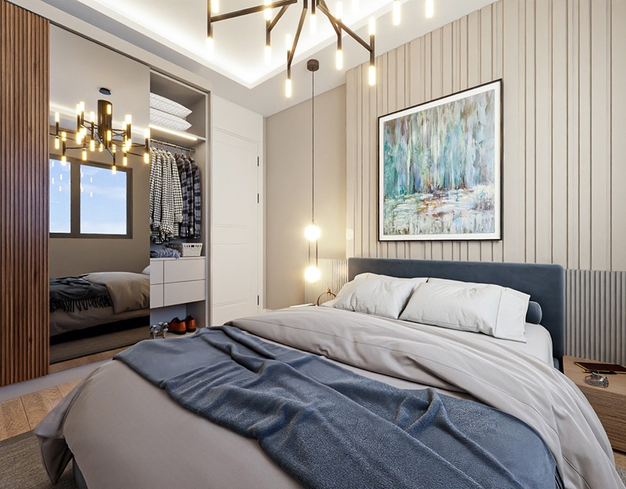 Luxury 1+1 Apartment with Sea and Mountain Views, Mersin-Tomuk