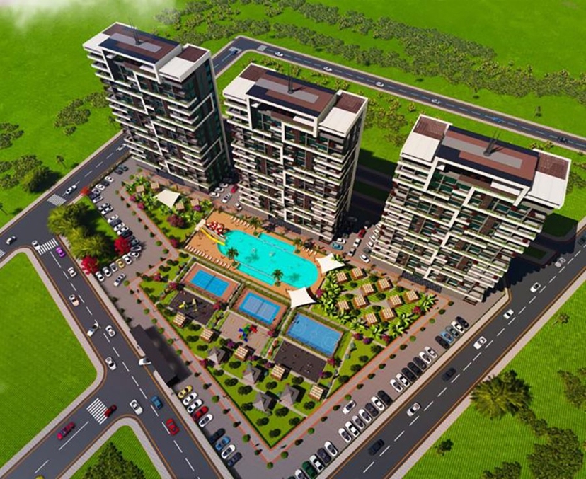 New residential complex with high quality and spacious apartments in Mersin