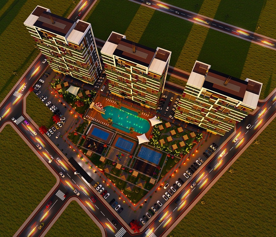 New residential complex with high quality and spacious apartments in Mersin