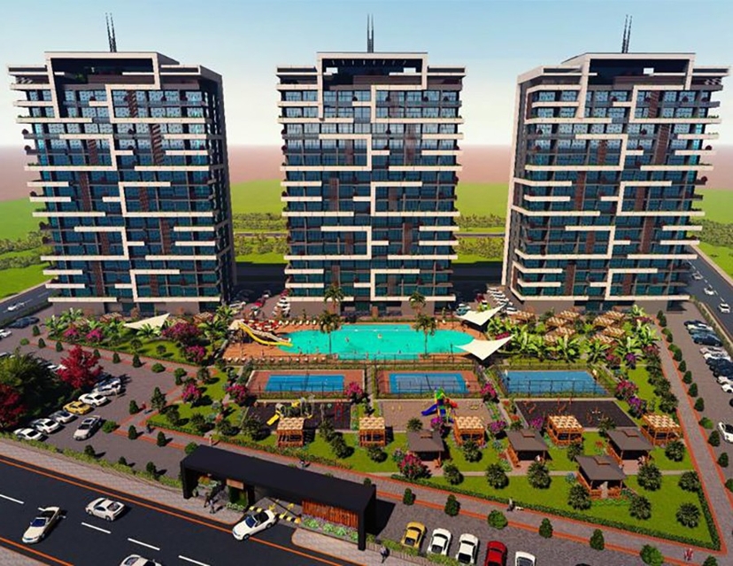 New residential complex with high quality and spacious apartments in Mersin