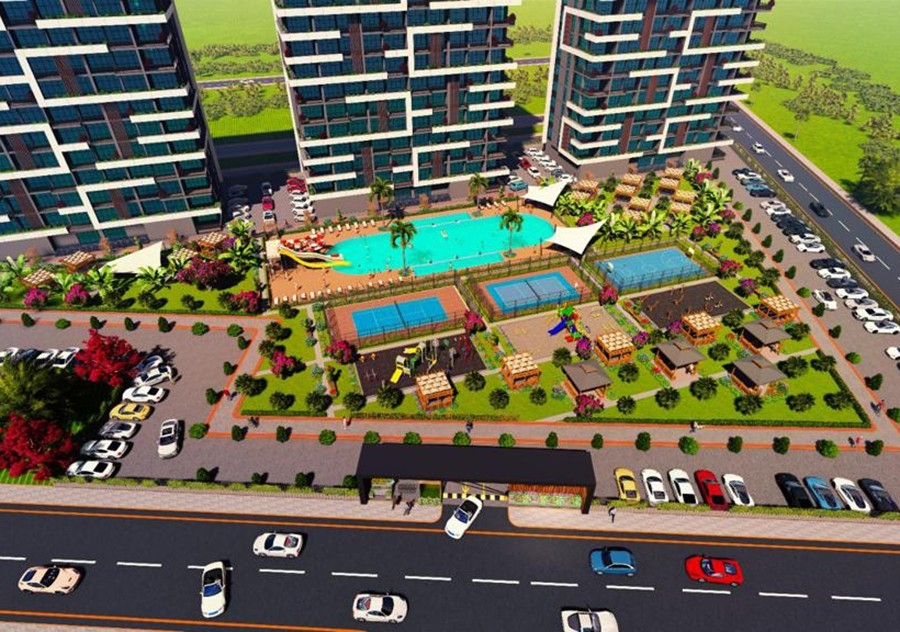 New residential complex with high quality and spacious apartments in Mersin