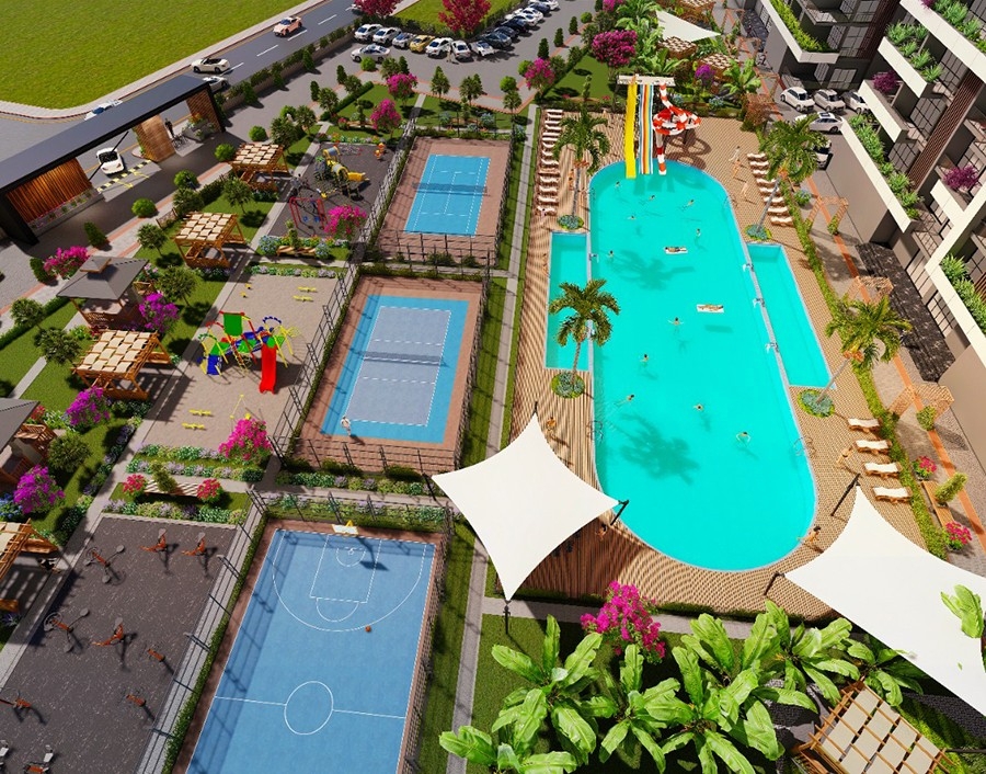 New residential complex with high quality and spacious apartments in Mersin