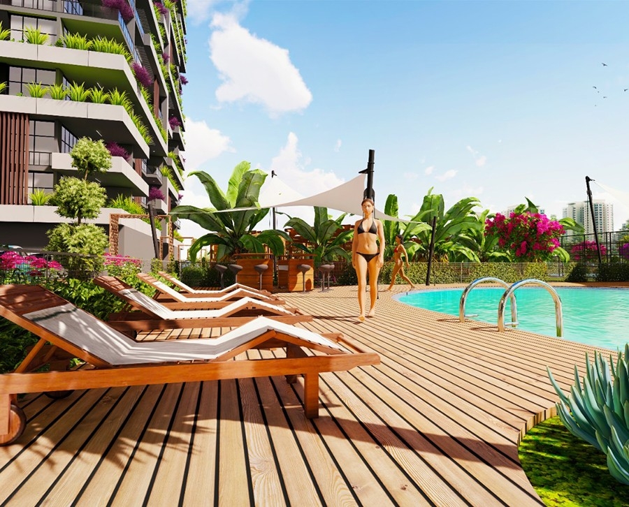 New residential complex with high quality and spacious apartments in Mersin