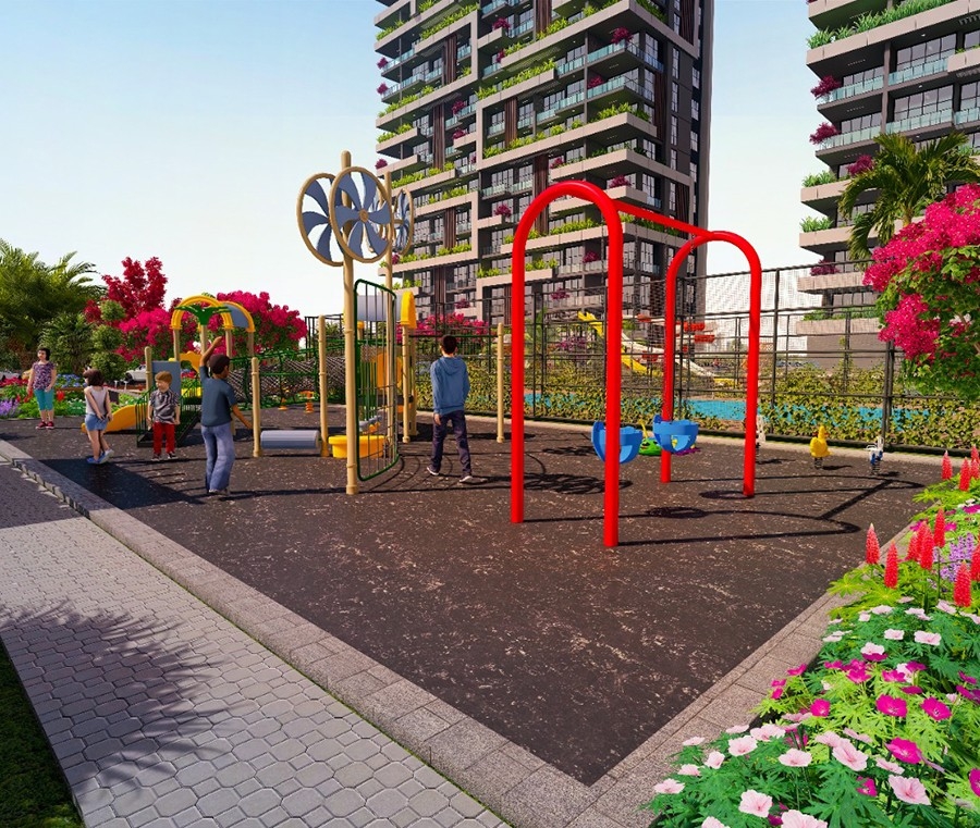New residential complex with high quality and spacious apartments in Mersin