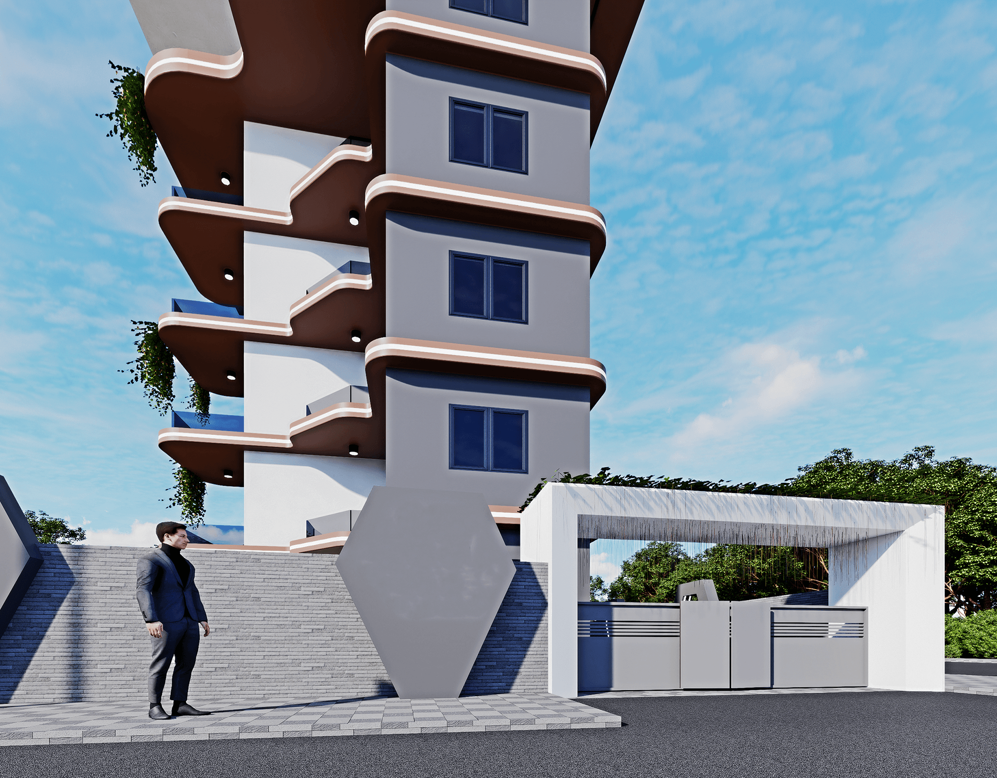Luxuriöses 1+1 Apartment mit Bergblick, Alanya - Gazipasa