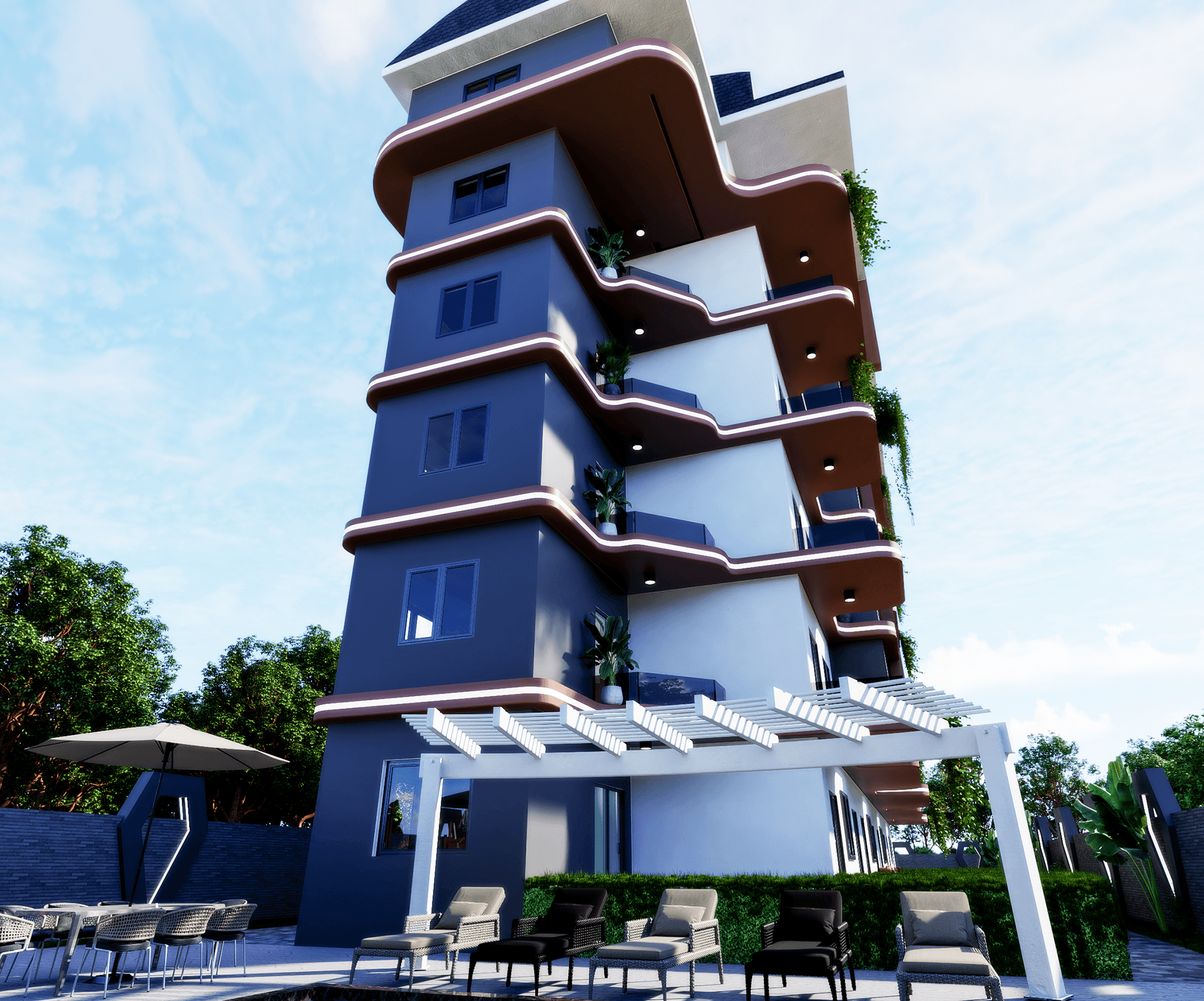 Luxuriöses 1+1 Apartment mit Bergblick, Alanya - Gazipasa