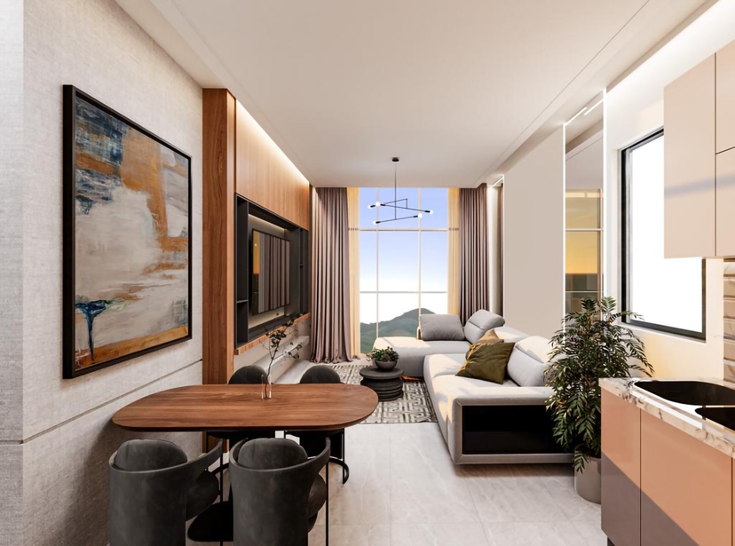 Luxuriöses 1+1 Apartment mit Bergblick, Alanya - Gazipasa