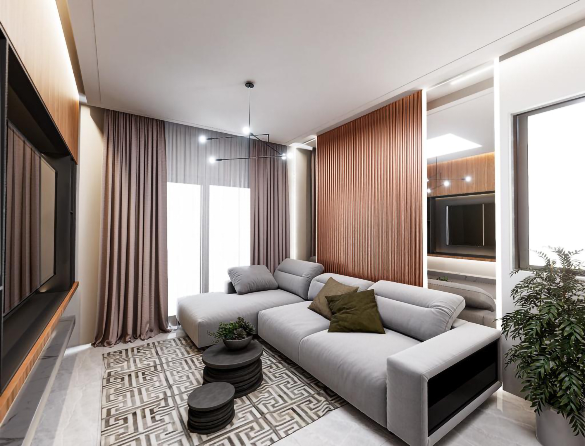 Luxuriöses 1+1 Apartment mit Bergblick, Alanya - Gazipasa