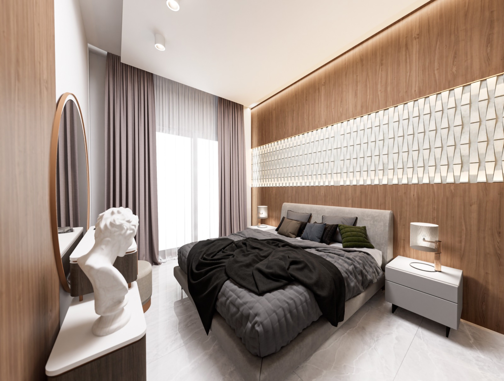 Luxuriöses 1+1 Apartment mit Bergblick, Alanya - Gazipasa