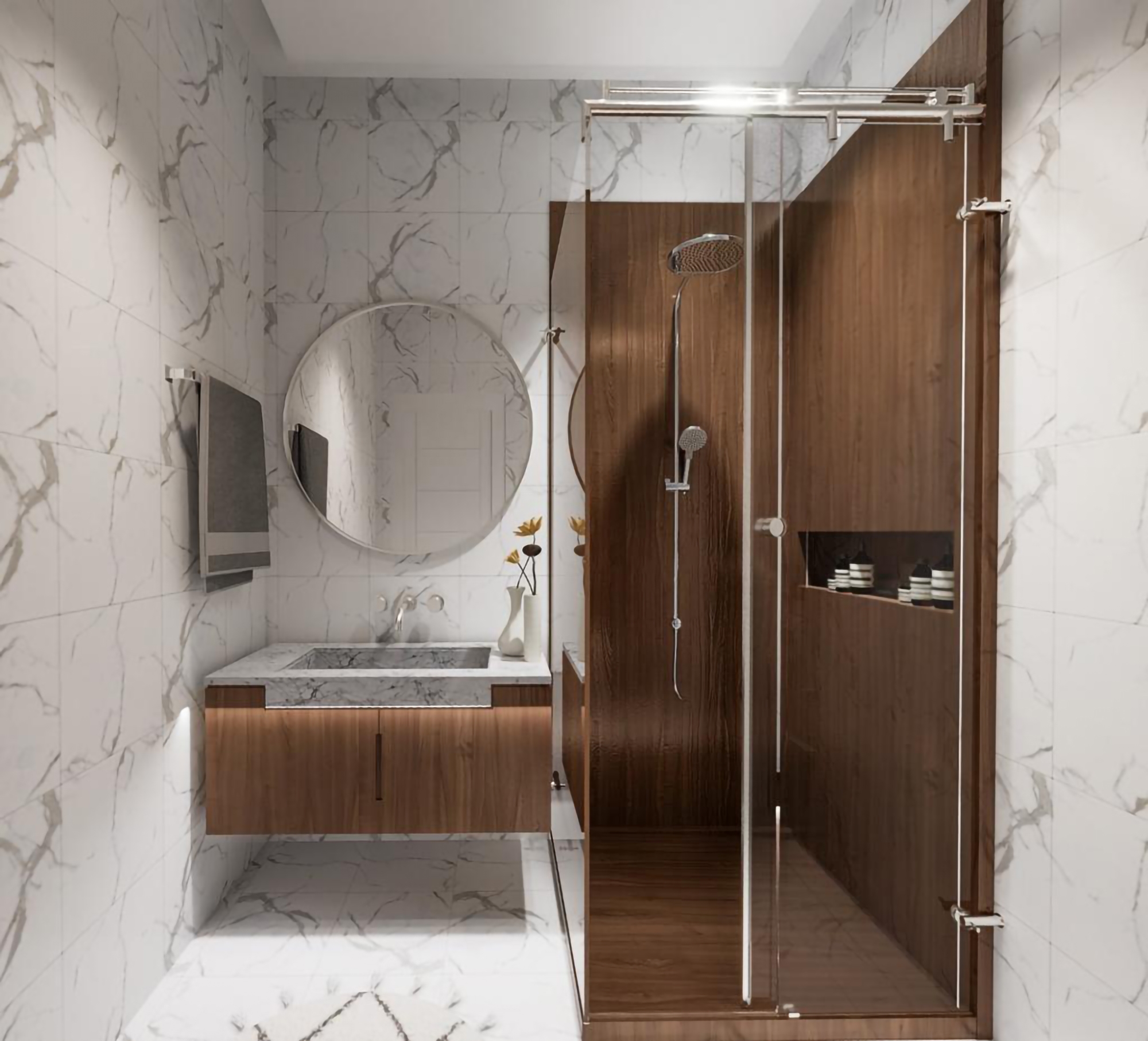 Luxuriöses 1+1 Apartment mit Bergblick, Alanya - Gazipasa