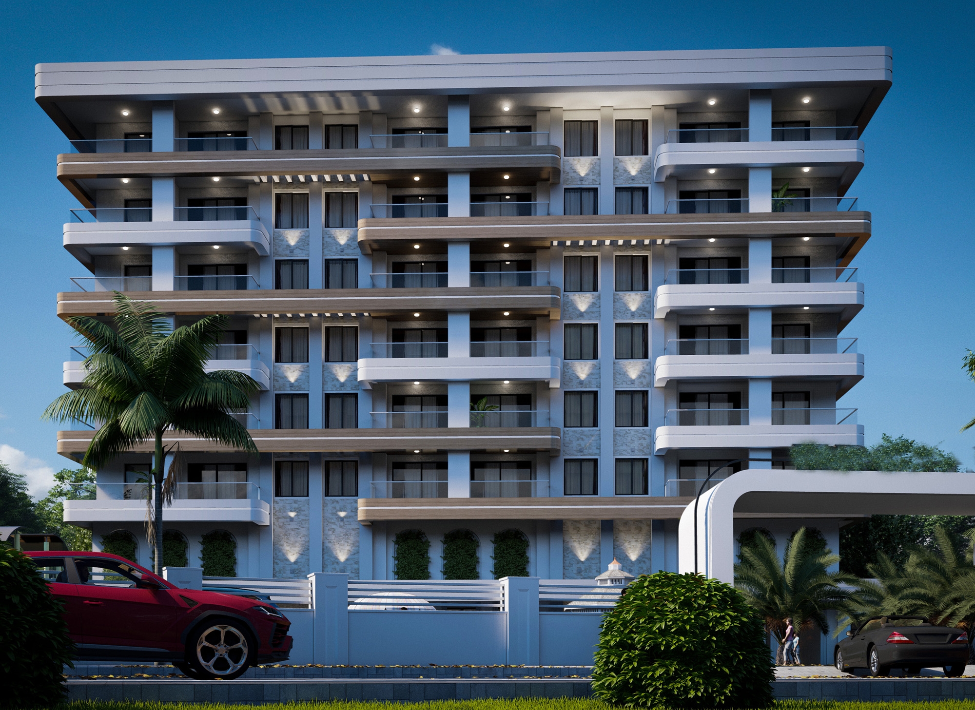 Luxury 1+1 Apartment with Sea and Mountain Views in Alanya - Avsallar