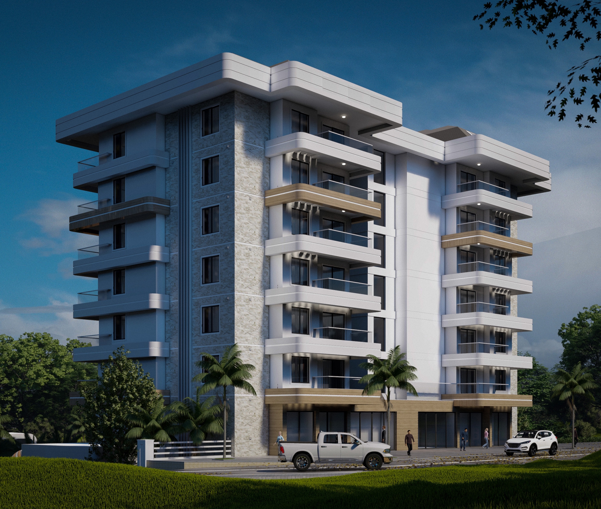 Luxury 1+1 Apartment with Sea and Mountain Views in Alanya - Avsallar
